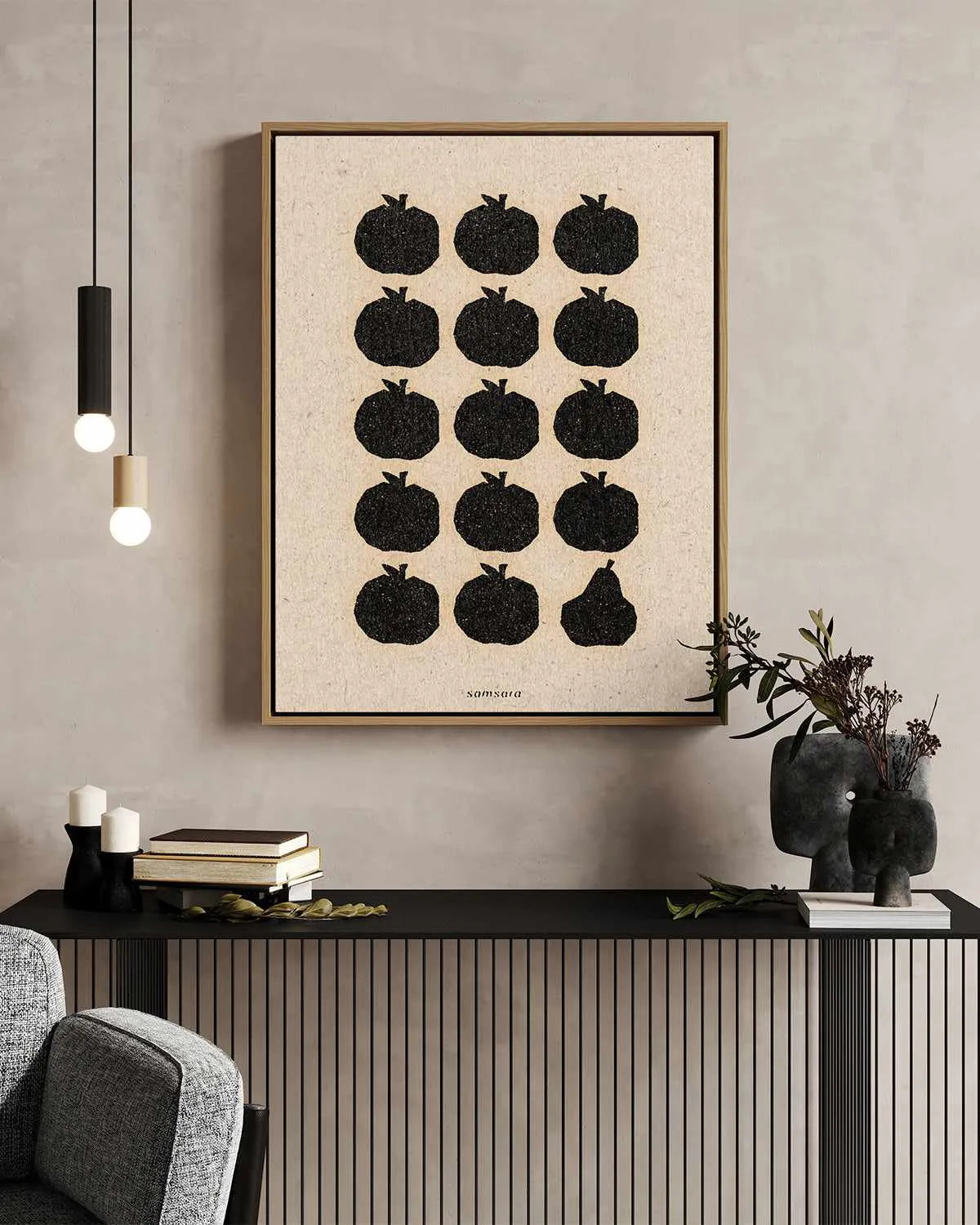 Samsara by David Schmitt | Framed Canvas Art Print from Olive et Oriel where you can shop wallpaper and artworks online