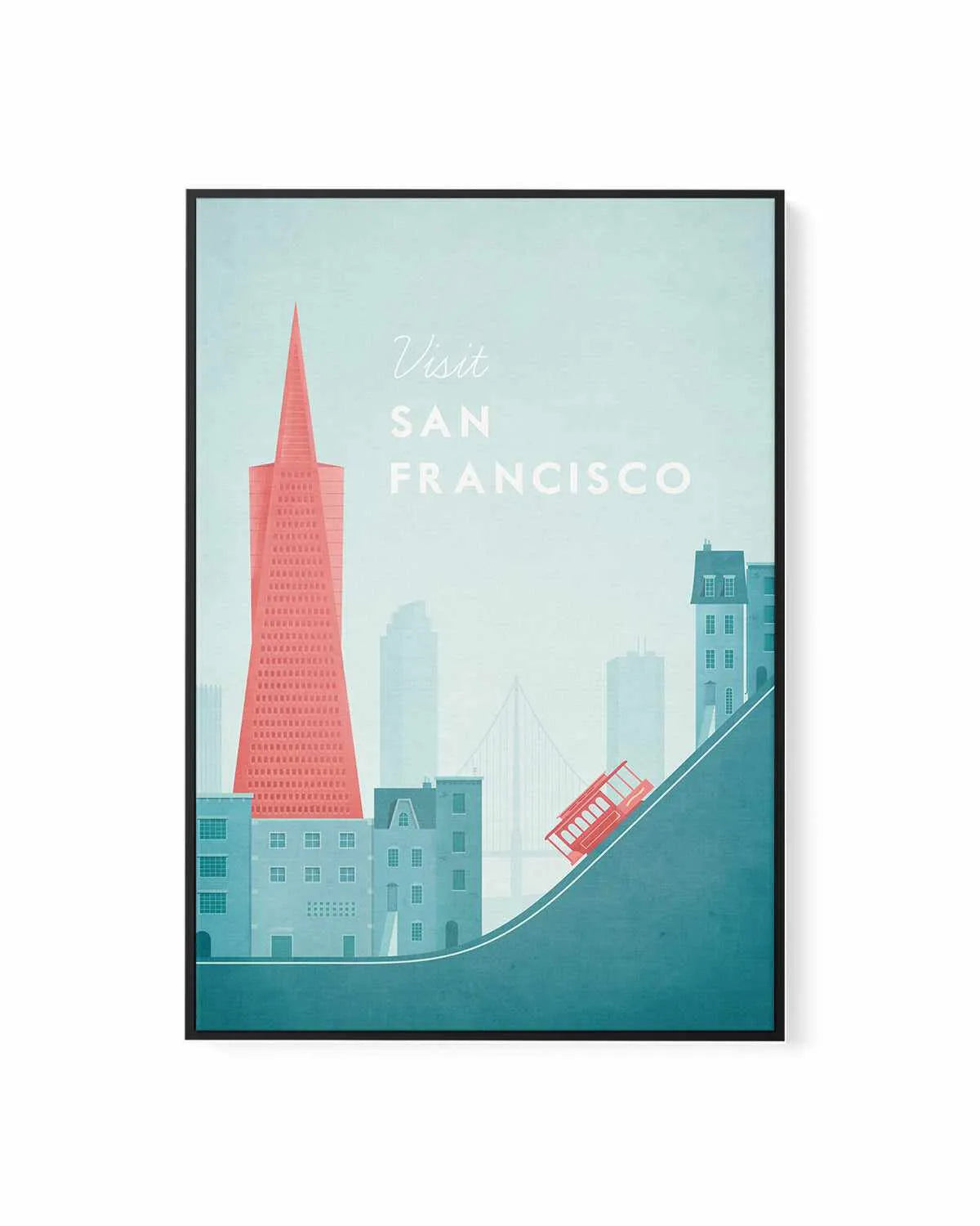 San Francisco by Henry Rivers | Framed Canvas Art Print from Olive et Oriel where you can shop wallpaper and artworks online