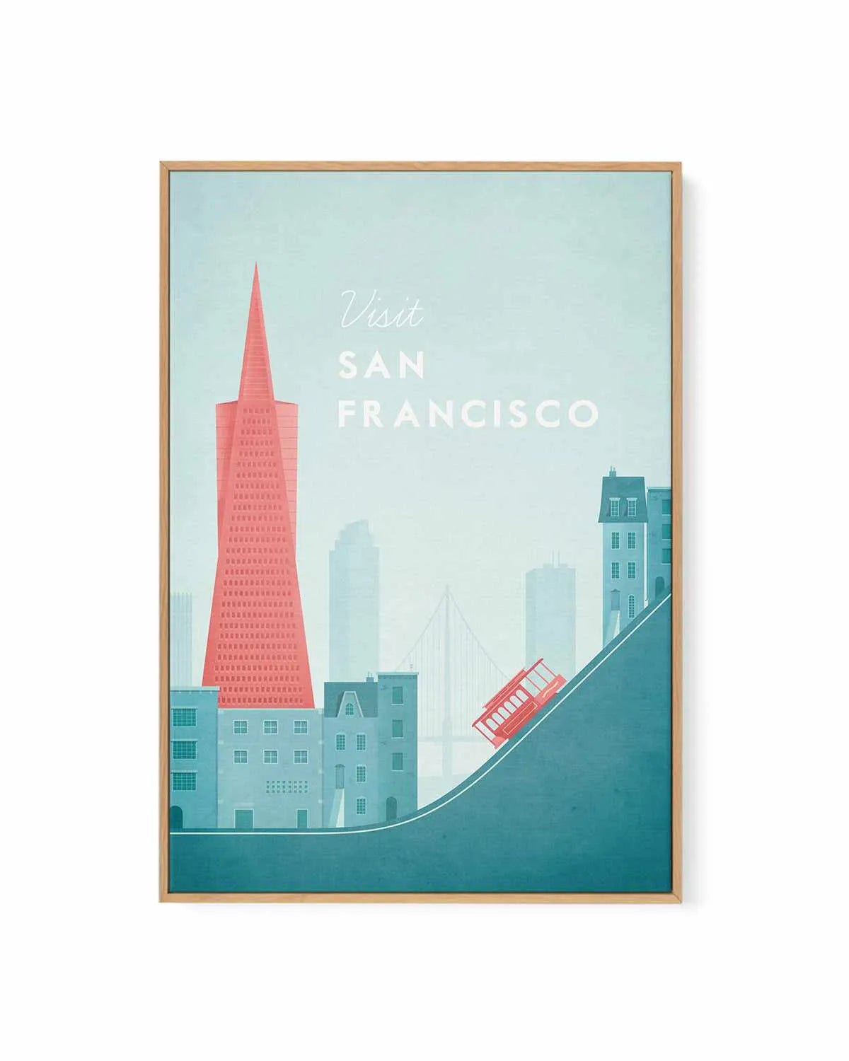 San Francisco by Henry Rivers | Framed Canvas Art Print from Olive et Oriel where you can shop wallpaper and artworks online