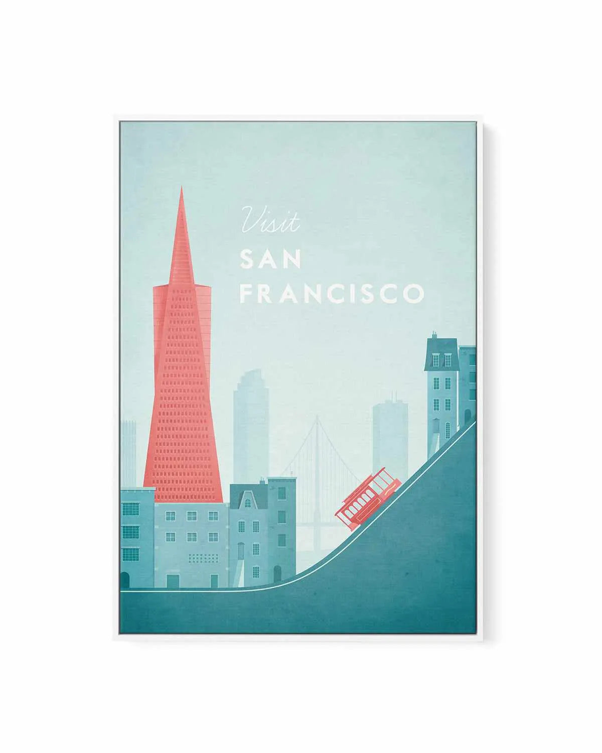 San Francisco by Henry Rivers | Framed Canvas Art Print from Olive et Oriel where you can shop wallpaper and artworks online