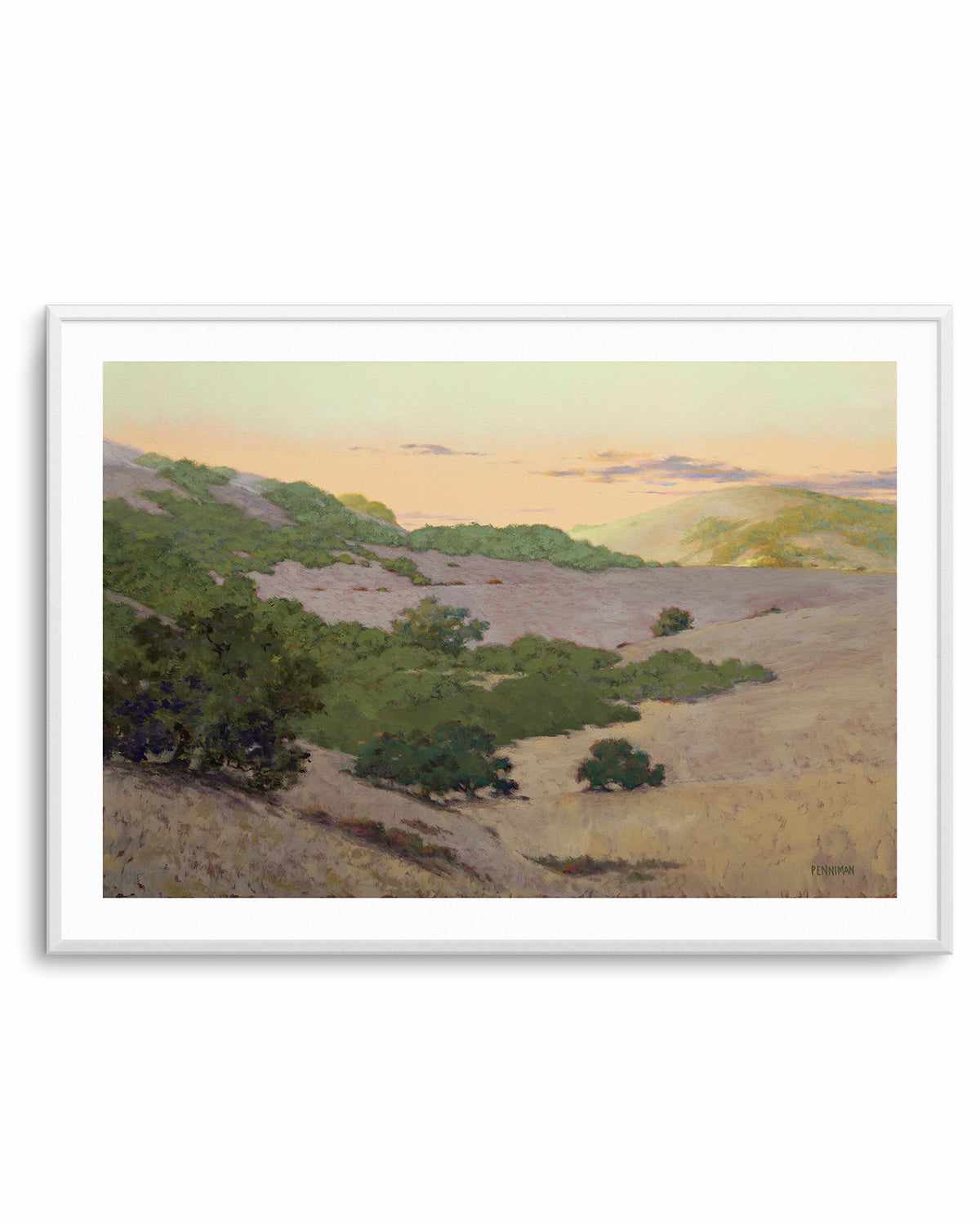 San Juan Bautista Hills by Ed Penniman Art Print