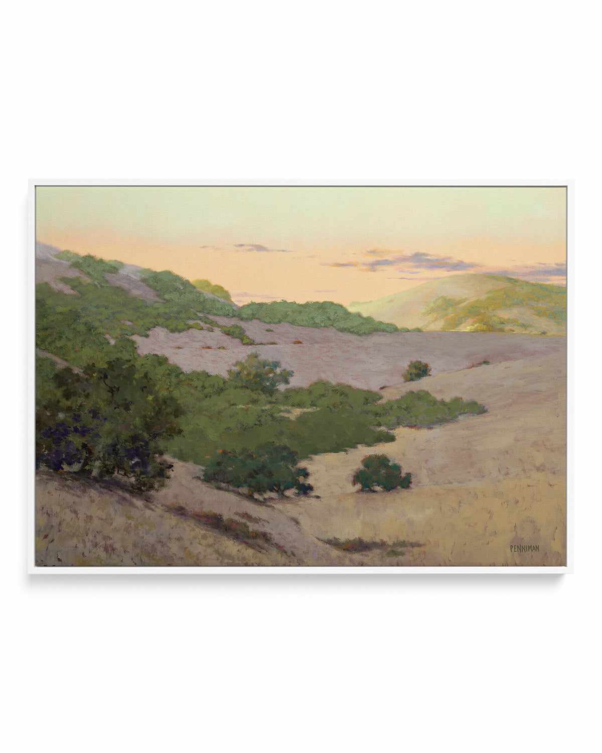 San Juan Bautista Hills by Ed Penniman | Framed Canvas Art Print