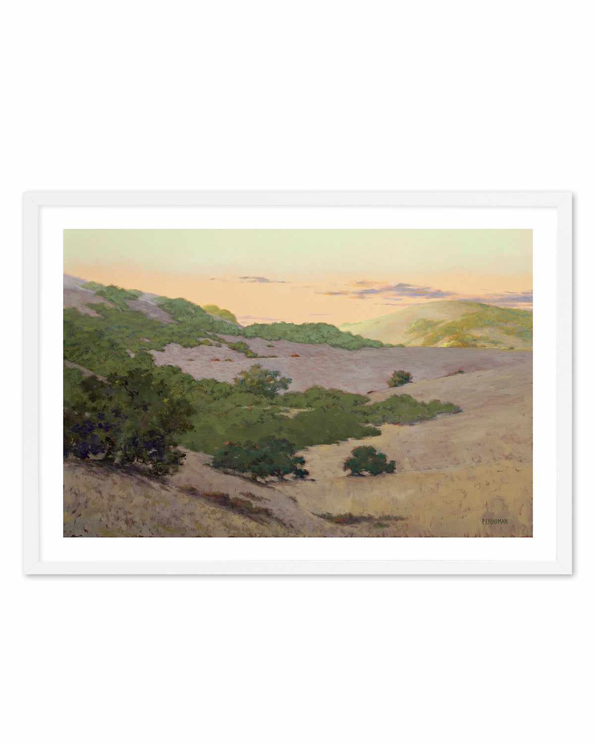 San Juan Bautista Hills by Ed Penniman Art Print