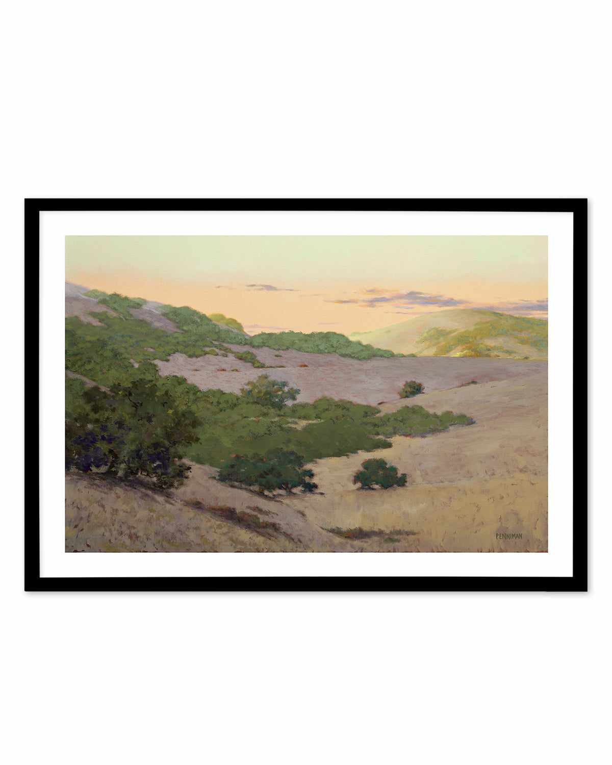 San Juan Bautista Hills by Ed Penniman Art Print