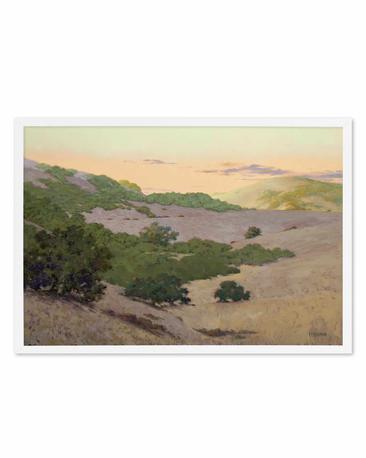 San Juan Bautista Hills by Ed Penniman Art Print