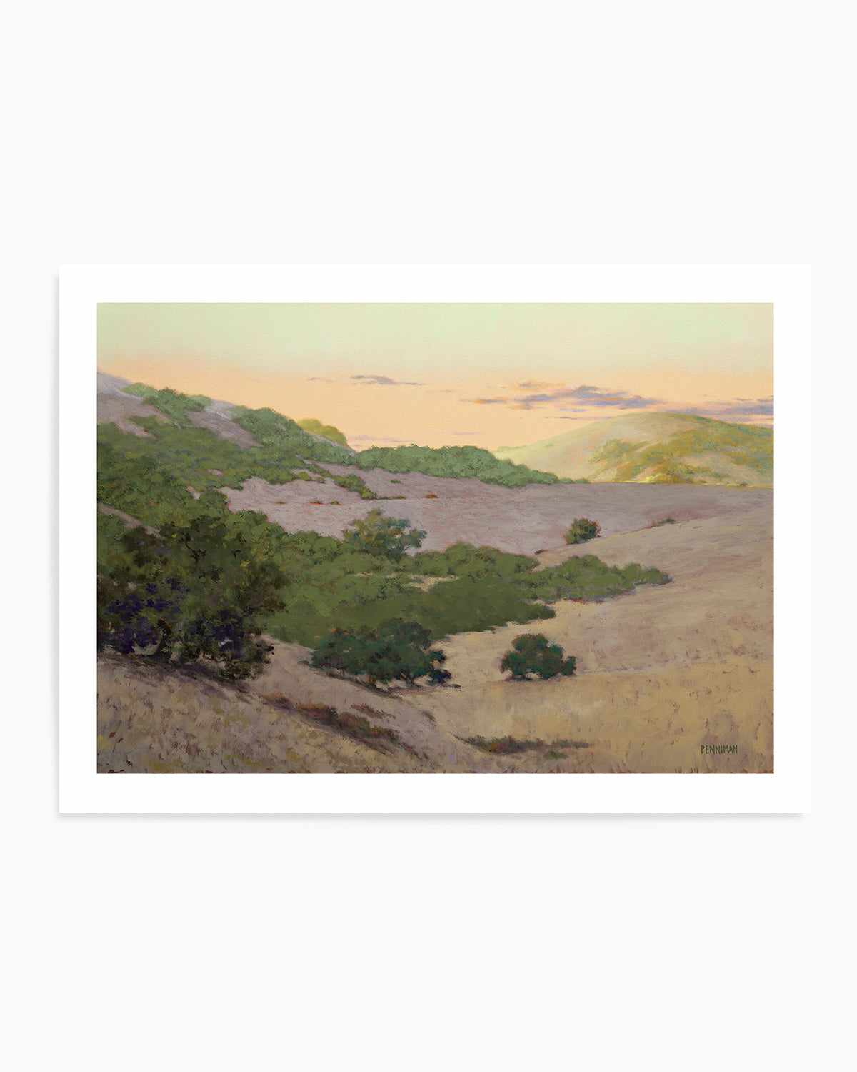 San Juan Bautista Hills by Ed Penniman Art Print