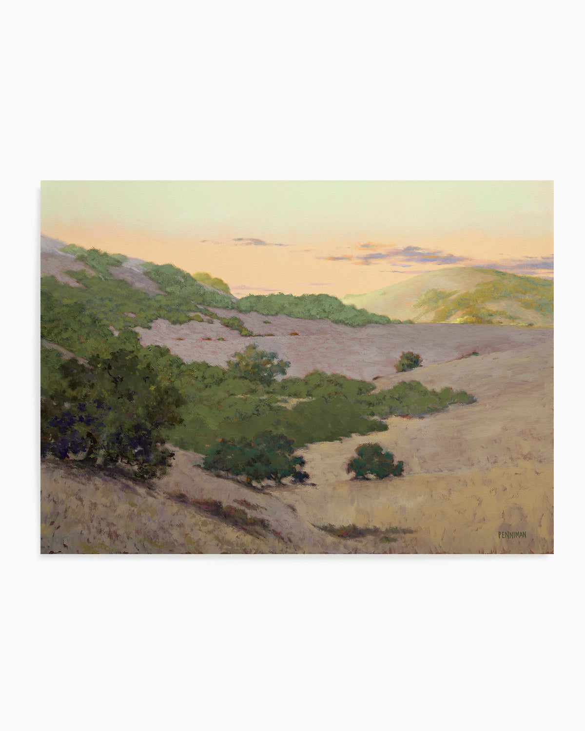 San Juan Bautista Hills by Ed Penniman Art Print