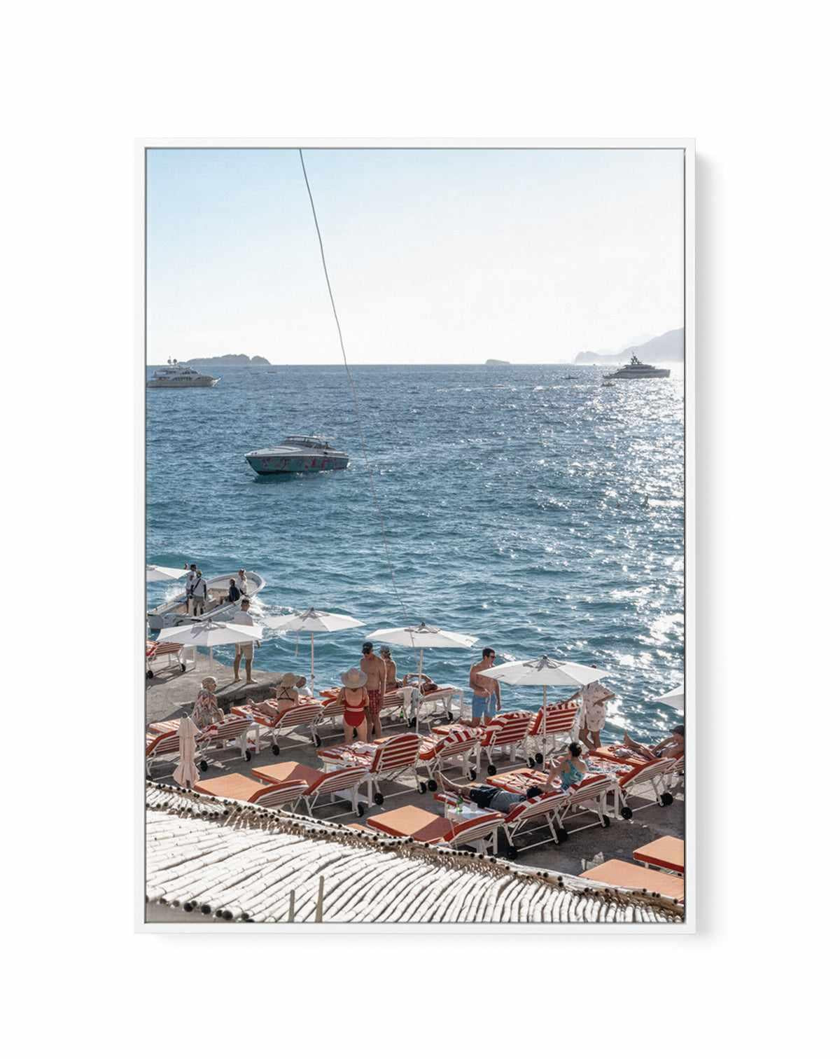 San Pietro Social by Teigan Geercke | Framed Canvas Art Print from Olive et Oriel where you can shop wallpaper and artworks online