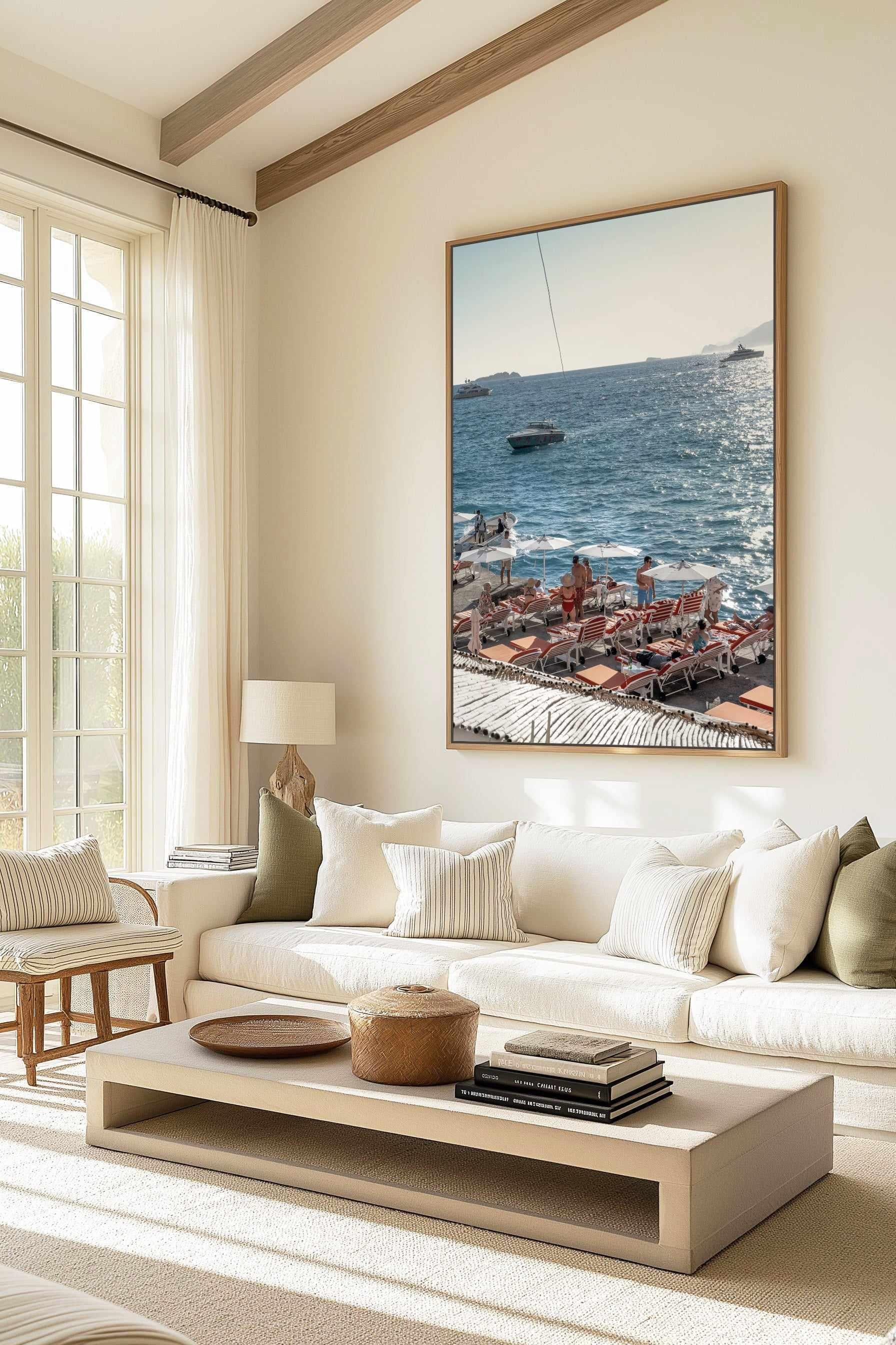 San Pietro Social by Teigan Geercke | Framed Canvas Art Print from Olive et Oriel where you can shop wallpaper and artworks online