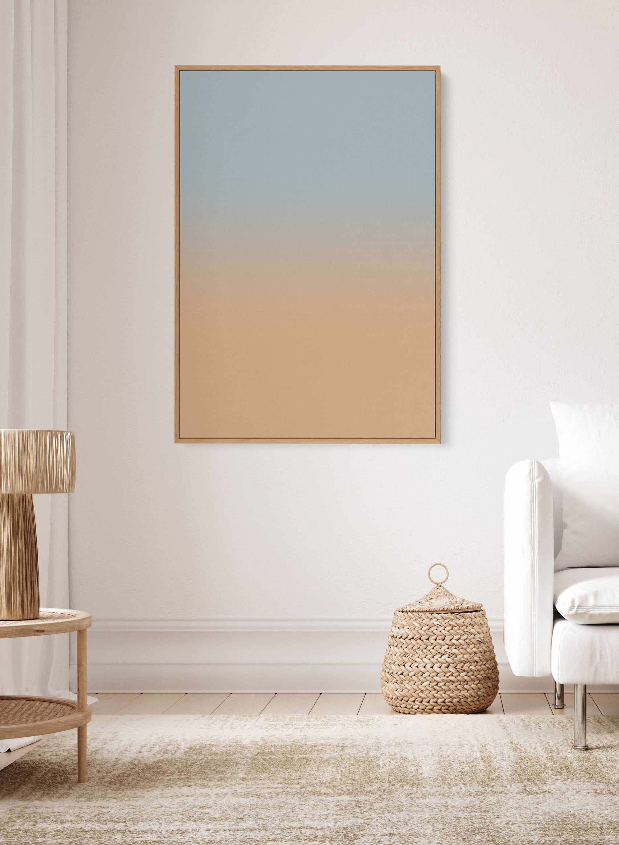 Sand and Sea - The Faded Collection | Framed Canvas Art Print from Olive et Oriel where you can shop wallpaper and artworks online