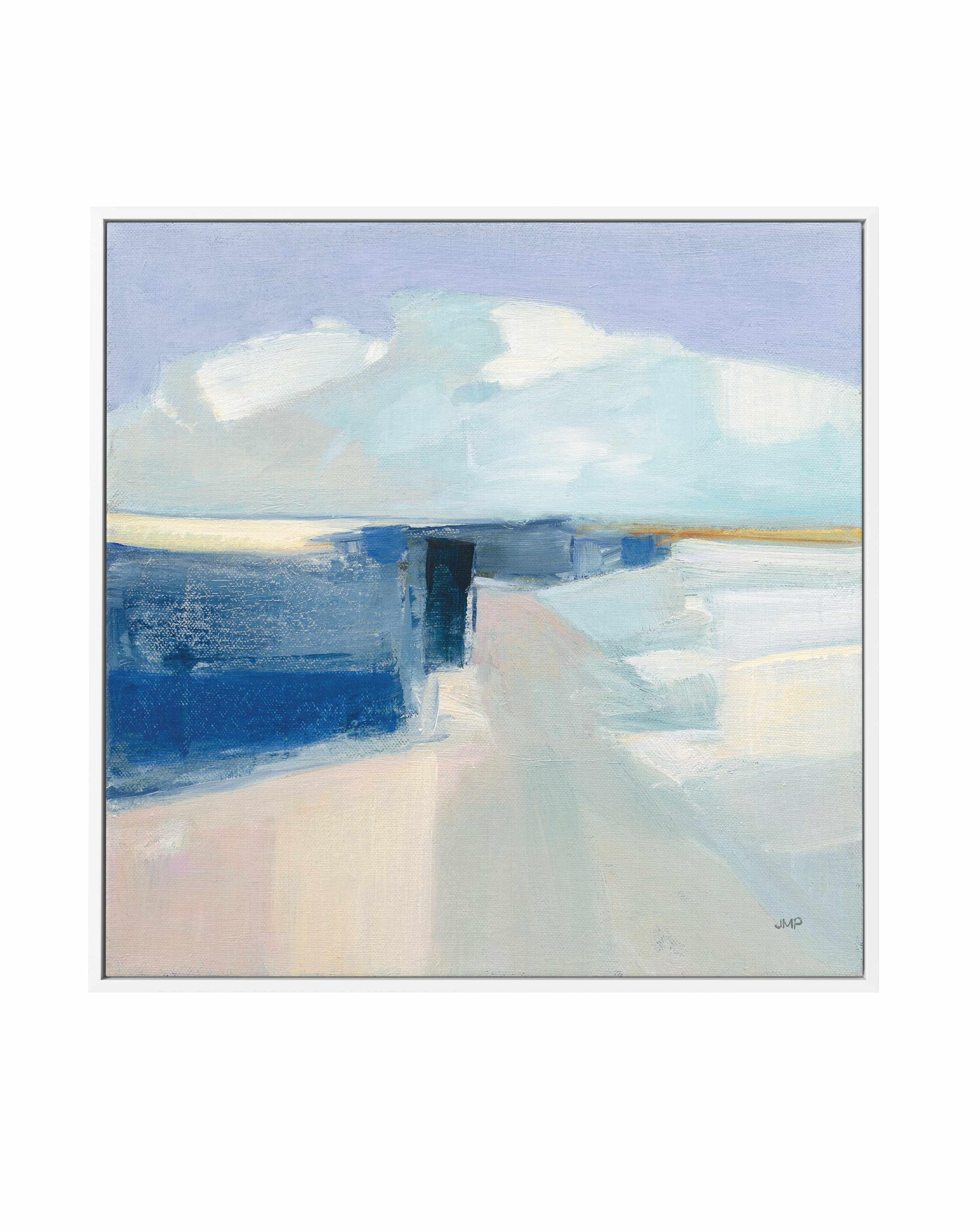 Sand And Sky | Framed Canvas Art Print