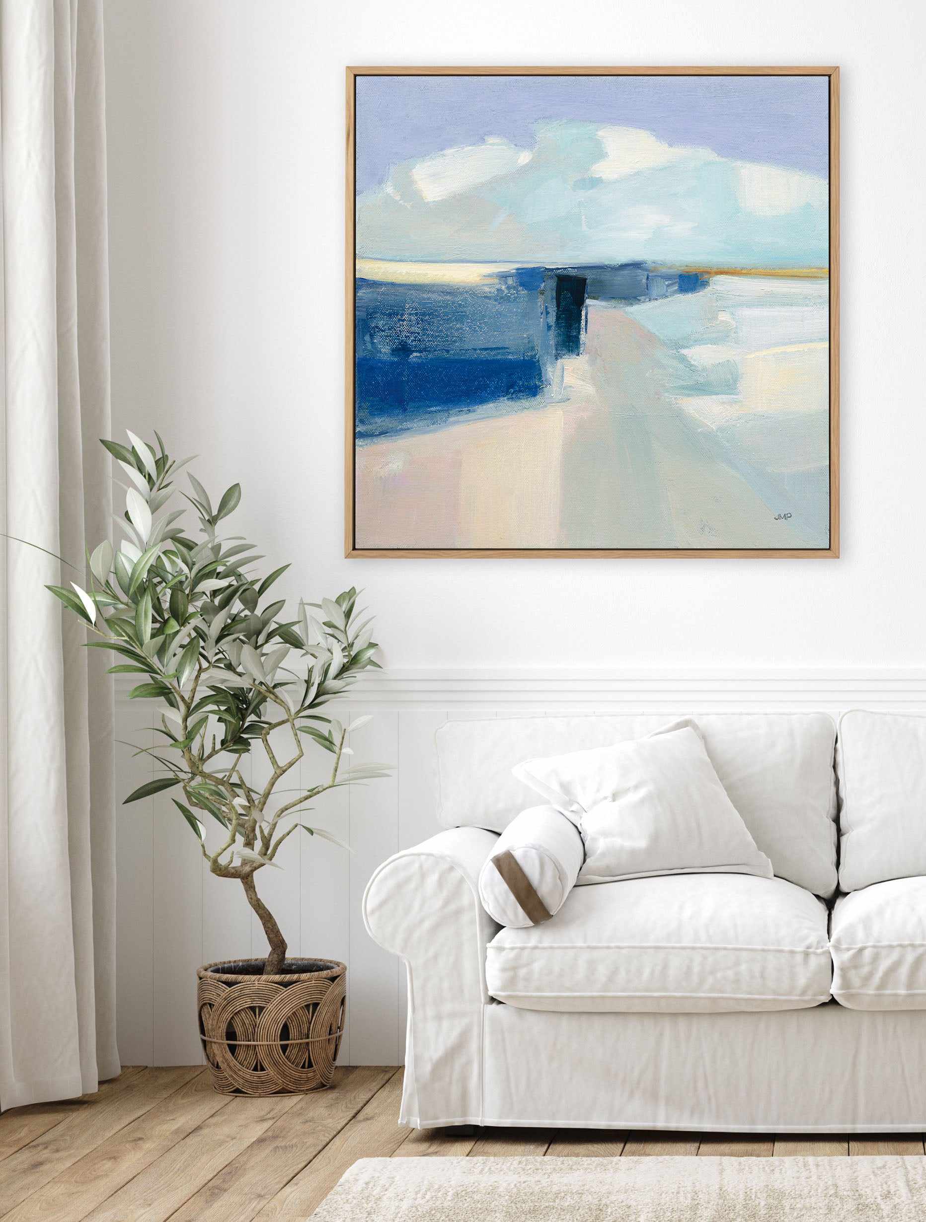 Sand And Sky | Framed Canvas Art Print