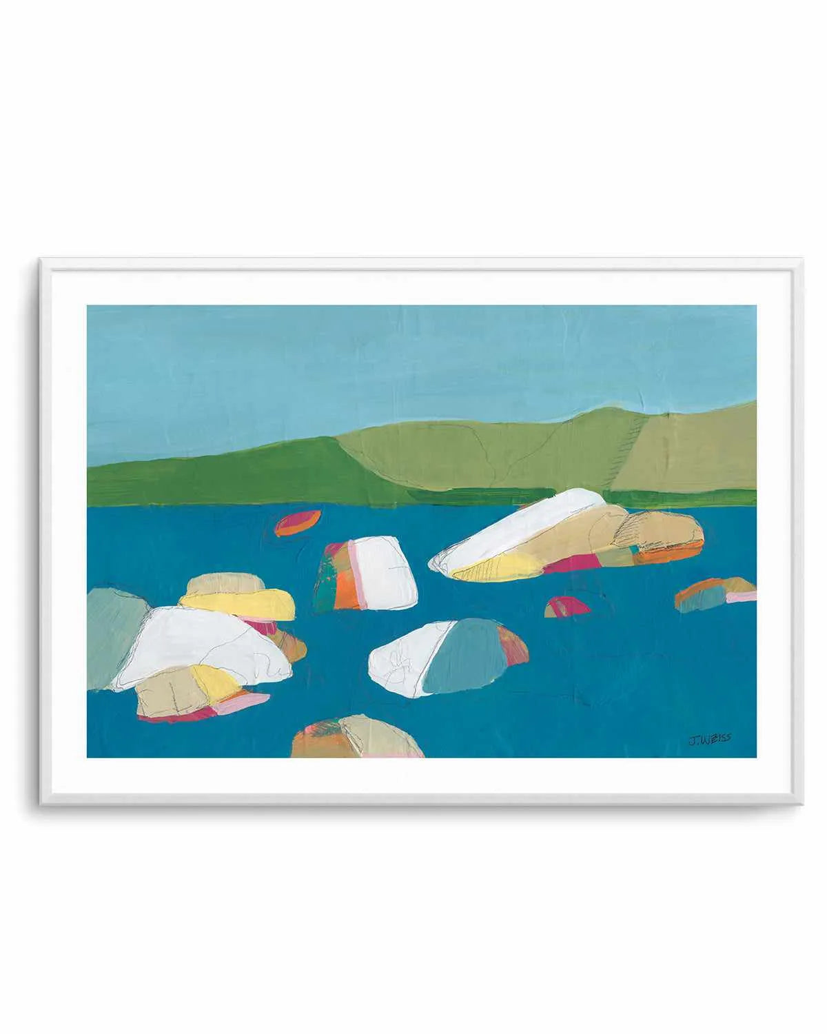 Sand Harbor II by Jan Weiss Art Print from Olive et Oriel where you can shop wallpaper and artworks online