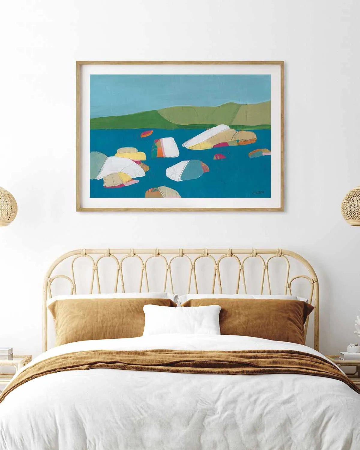 Sand Harbor II by Jan Weiss Art Print from Olive et Oriel where you can shop wallpaper and artworks online