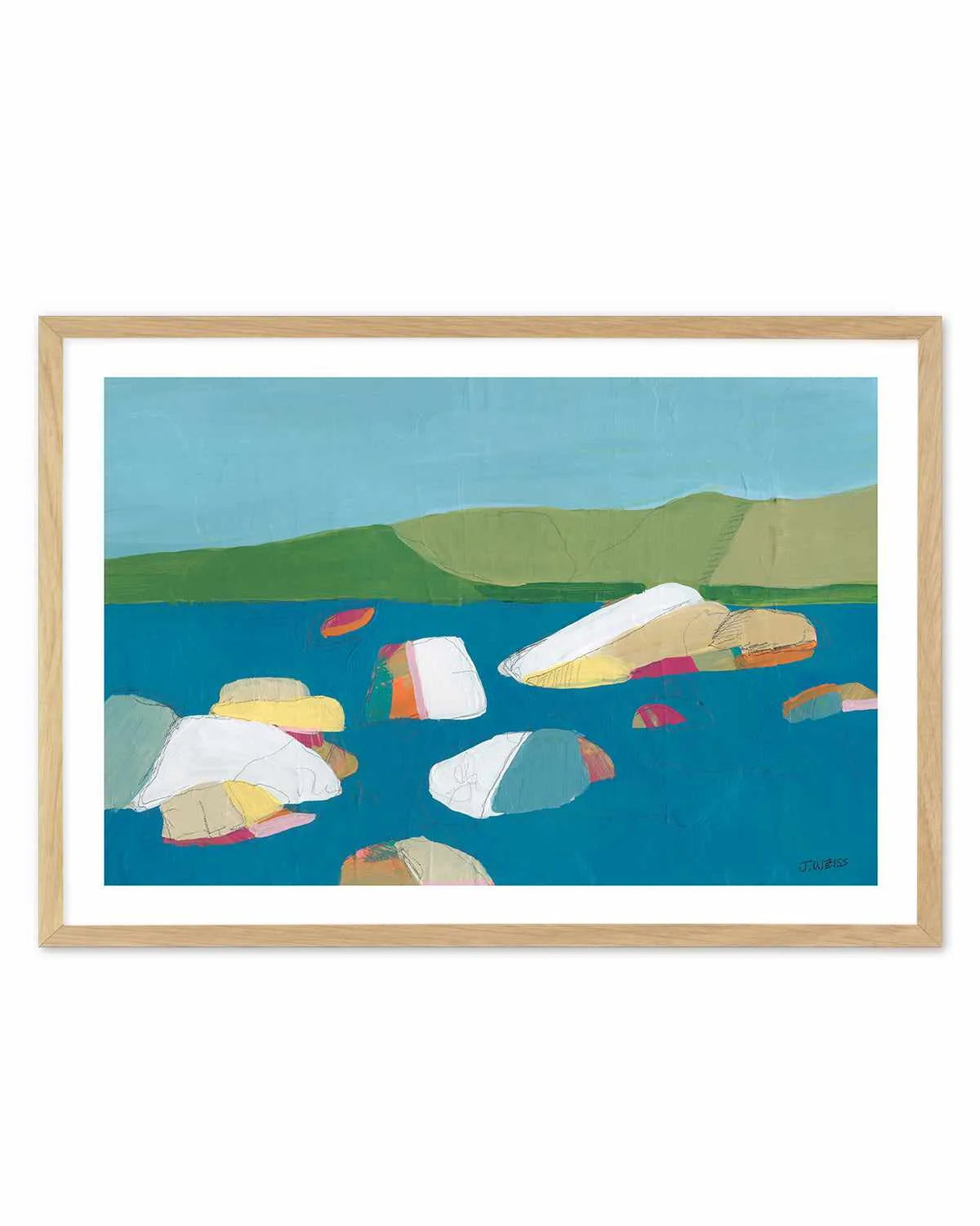 Sand Harbor II by Jan Weiss Art Print from Olive et Oriel where you can shop wallpaper and artworks online