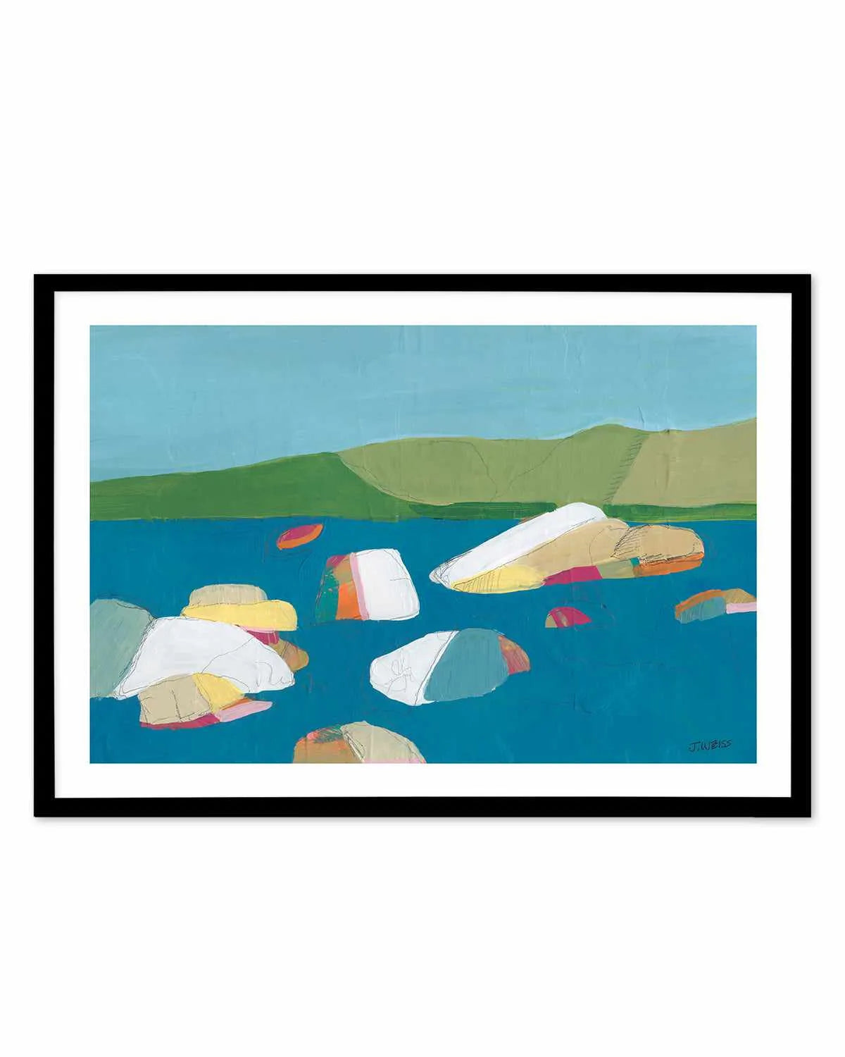 Sand Harbor II by Jan Weiss Art Print from Olive et Oriel where you can shop wallpaper and artworks online