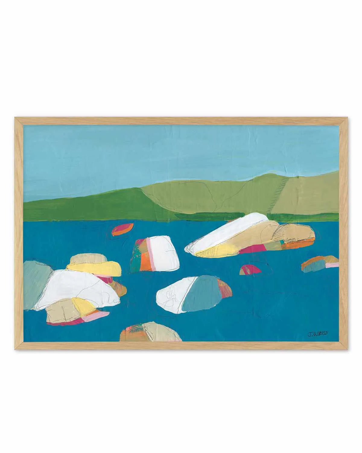 Sand Harbor II by Jan Weiss Art Print from Olive et Oriel where you can shop wallpaper and artworks online