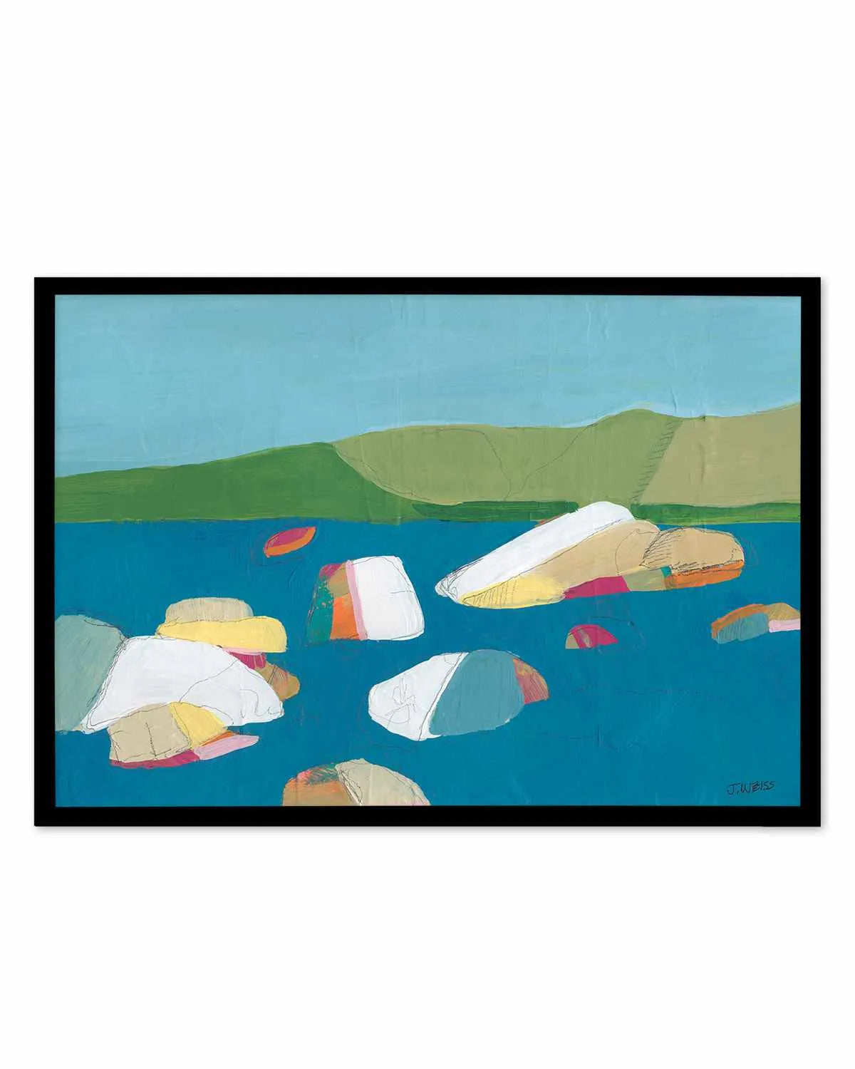 Sand Harbor II by Jan Weiss Art Print from Olive et Oriel where you can shop wallpaper and artworks online