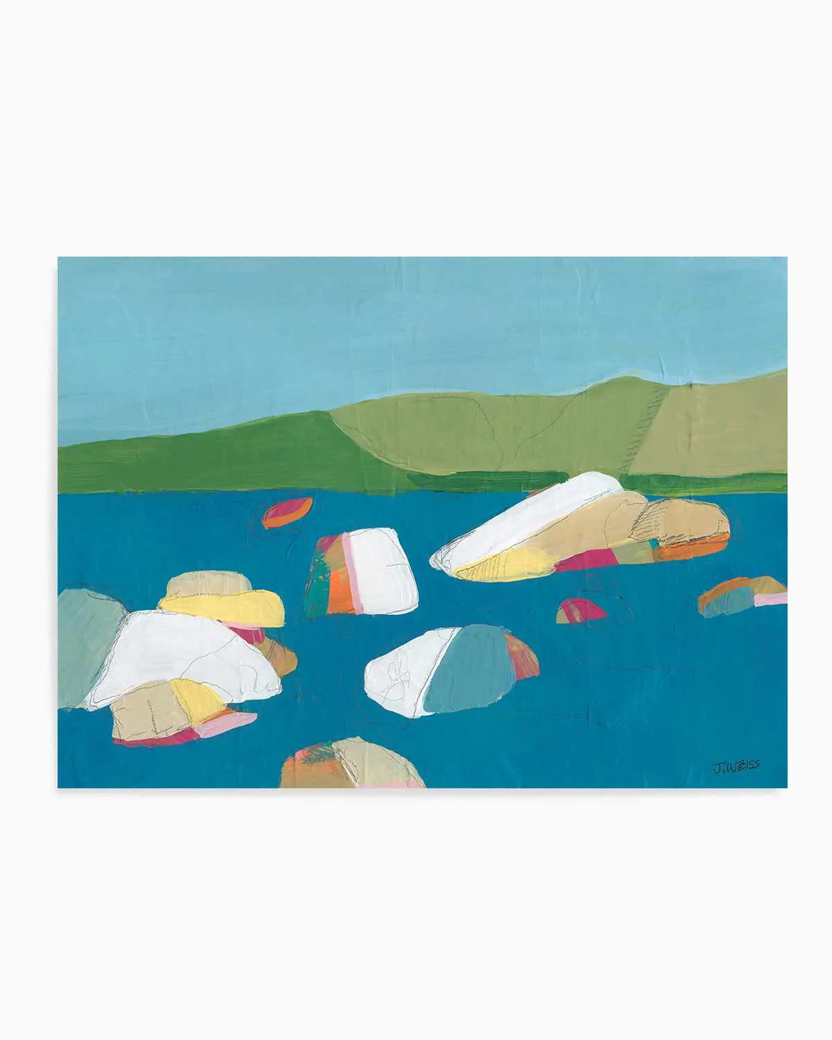 Sand Harbor II by Jan Weiss Art Print from Olive et Oriel where you can shop wallpaper and artworks online