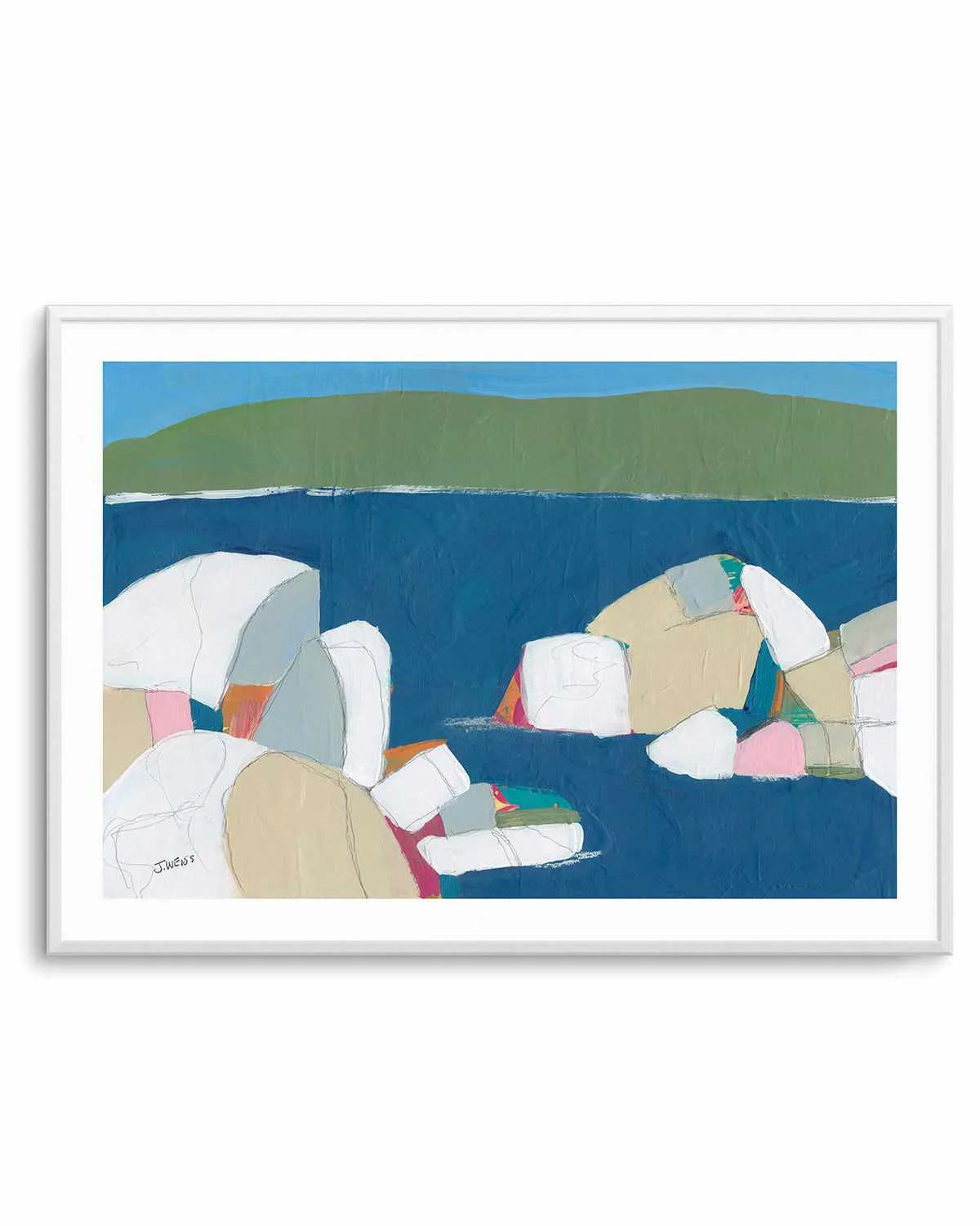 Sand Harbor I by Jan Weiss Art Print from Olive et Oriel where you can shop wallpaper and artworks online