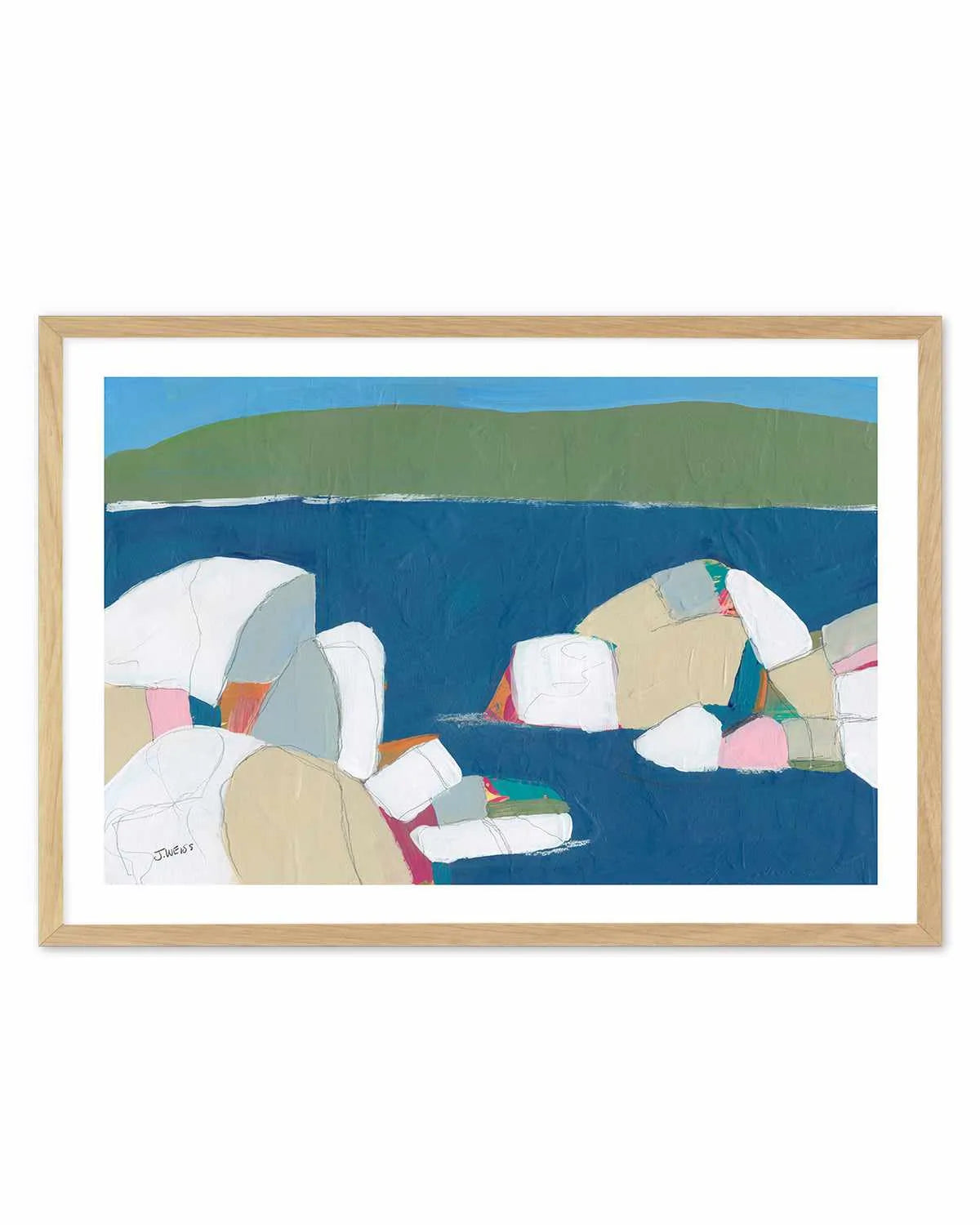 Sand Harbor I by Jan Weiss Art Print from Olive et Oriel where you can shop wallpaper and artworks online