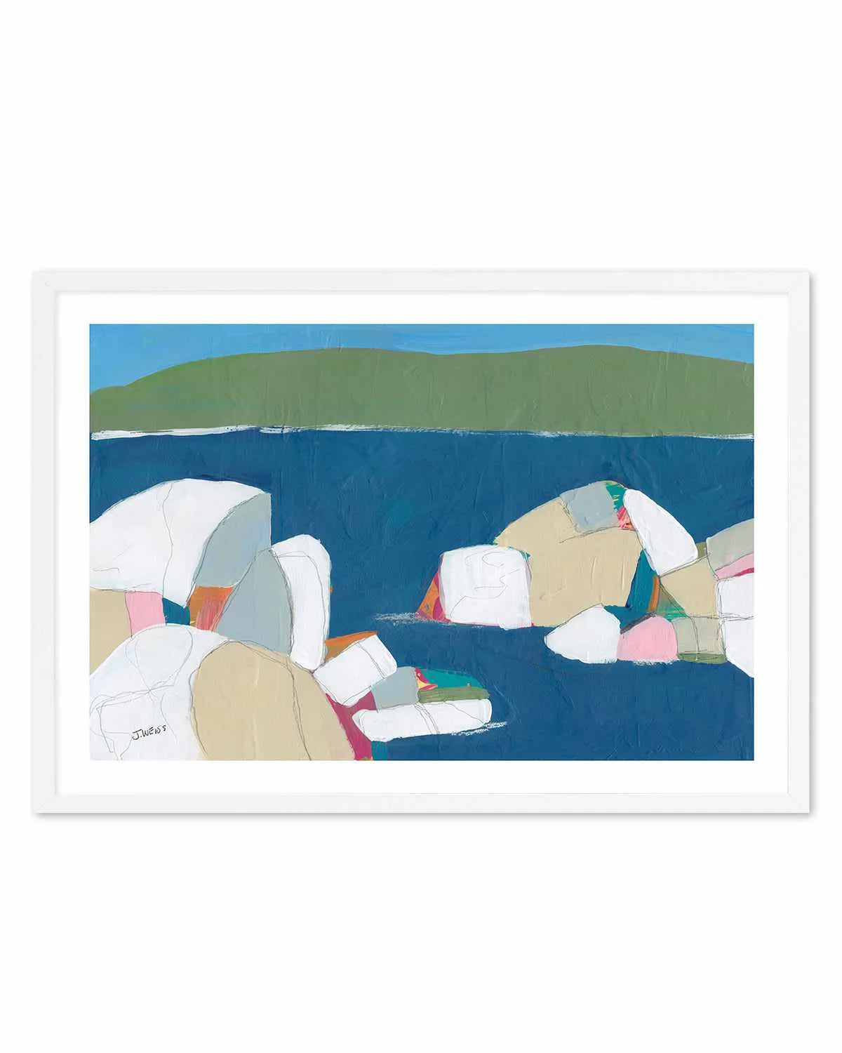 Sand Harbor I by Jan Weiss Art Print from Olive et Oriel where you can shop wallpaper and artworks online