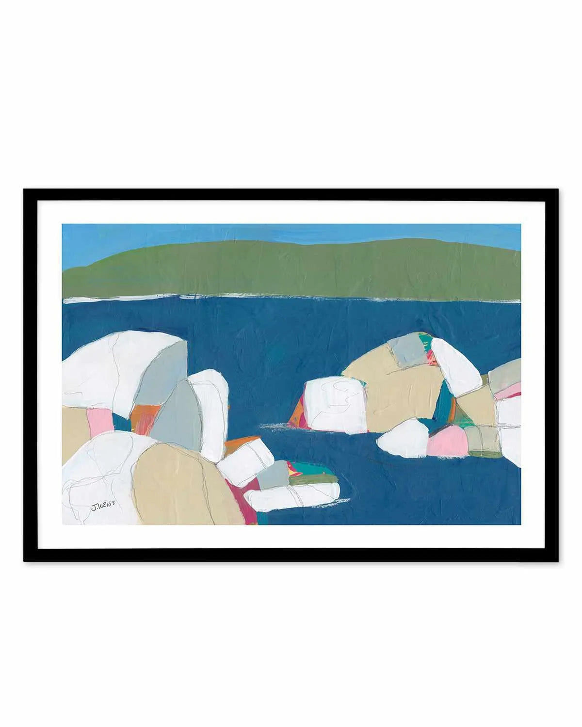Sand Harbor I by Jan Weiss Art Print from Olive et Oriel where you can shop wallpaper and artworks online
