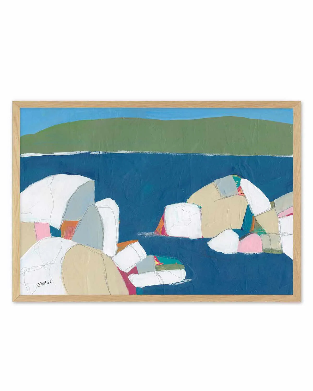Sand Harbor I by Jan Weiss Art Print from Olive et Oriel where you can shop wallpaper and artworks online