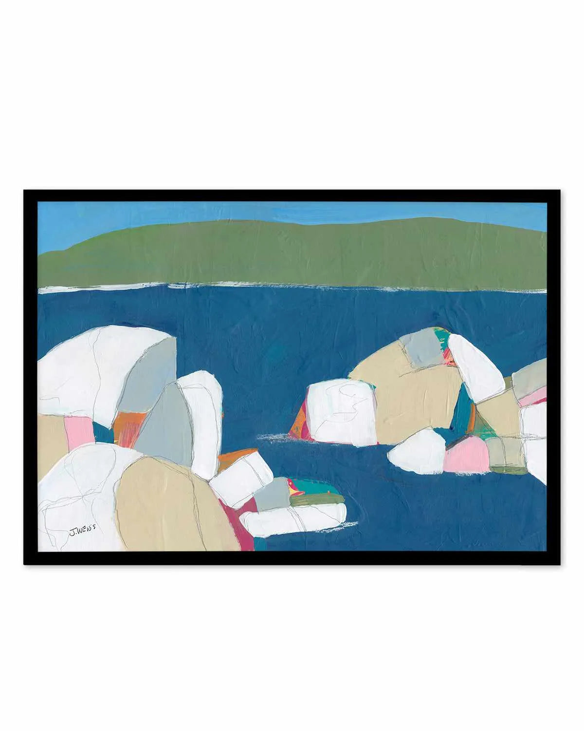 Sand Harbor I by Jan Weiss Art Print from Olive et Oriel where you can shop wallpaper and artworks online