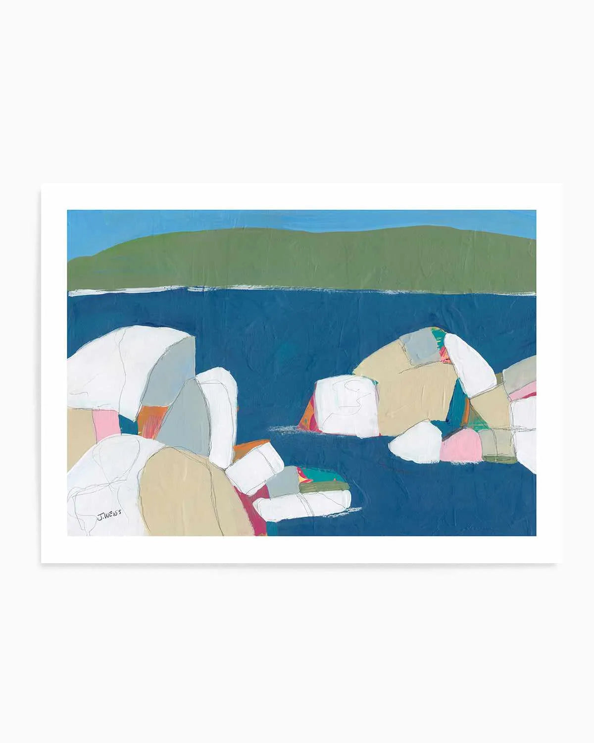 Sand Harbor I by Jan Weiss Art Print from Olive et Oriel where you can shop wallpaper and artworks online