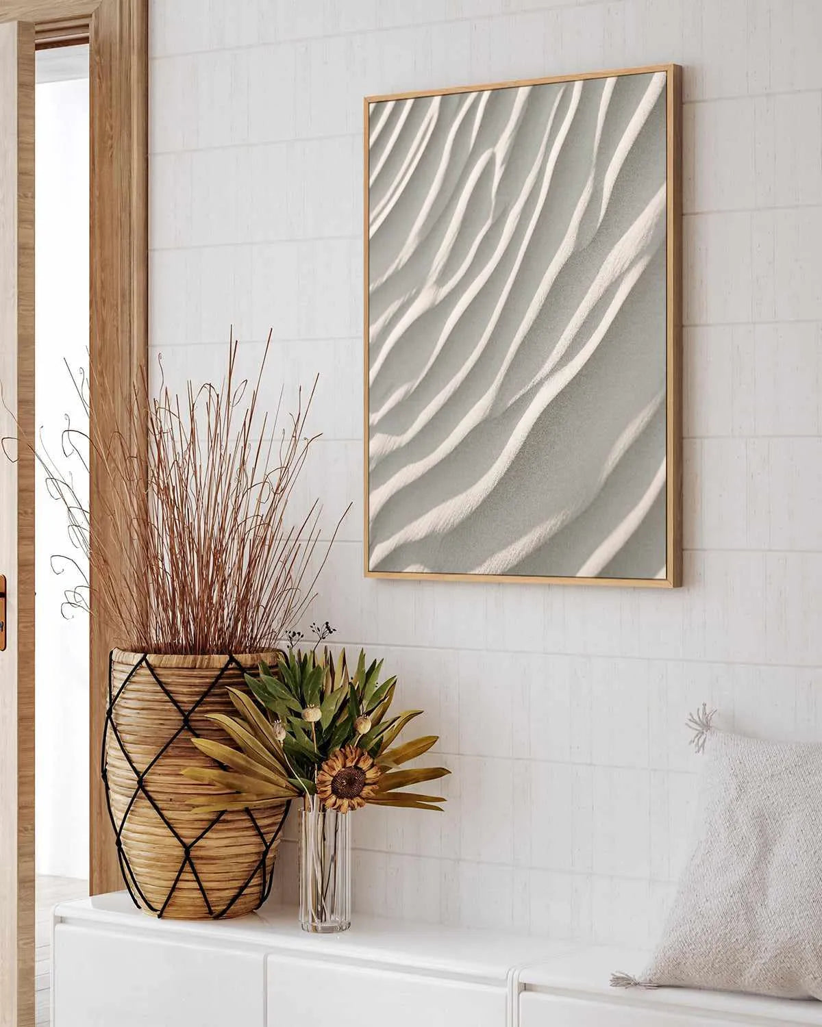 Sand by Design Fabrikken | Framed Canvas Art Print from Olive et Oriel where you can shop wallpaper and artworks online