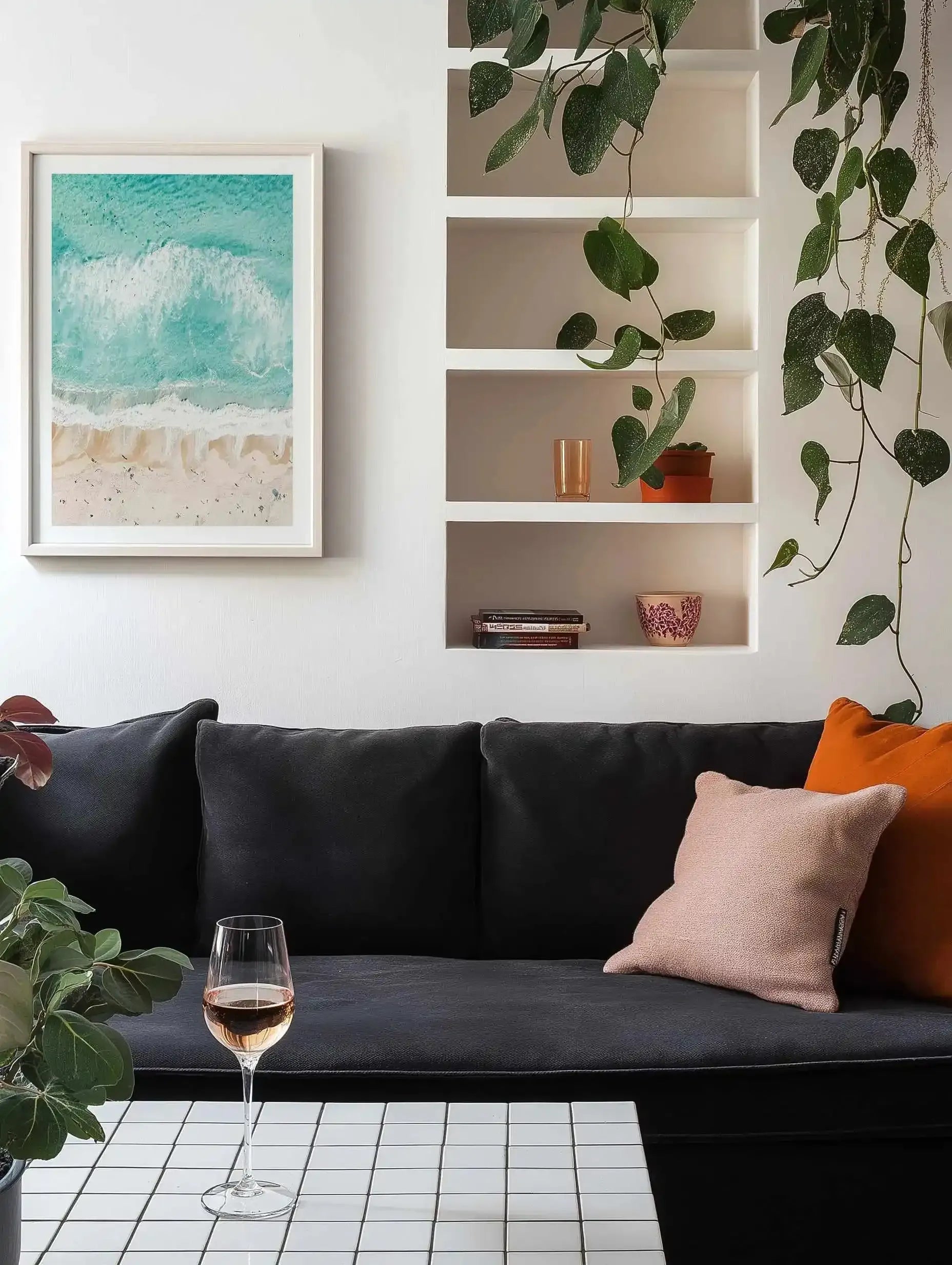 Sand to Sea Bondi | Aerial Photo Wall Art Print from Olive et Oriel where you can shop wallpaper and artworks online