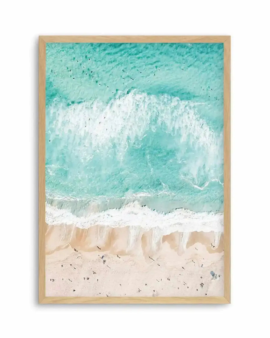 Sand to Sea Bondi | Aerial Photo Wall Art Print coastal art print