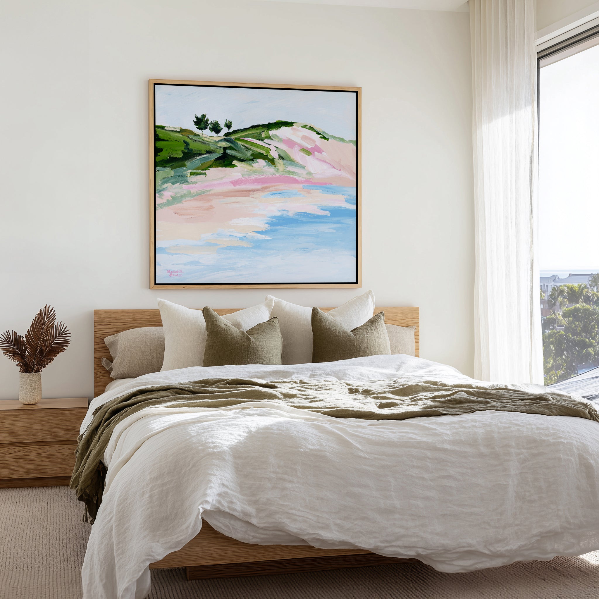 Sandy Bay by Meredith Howse | Framed Canvas Art Print