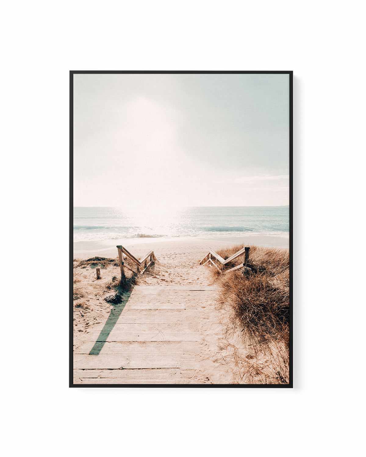 Sandy Stairs | Framed Canvas Art Print