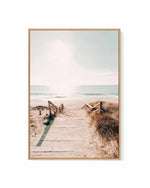 Sandy Stairs | Framed Canvas Art Print