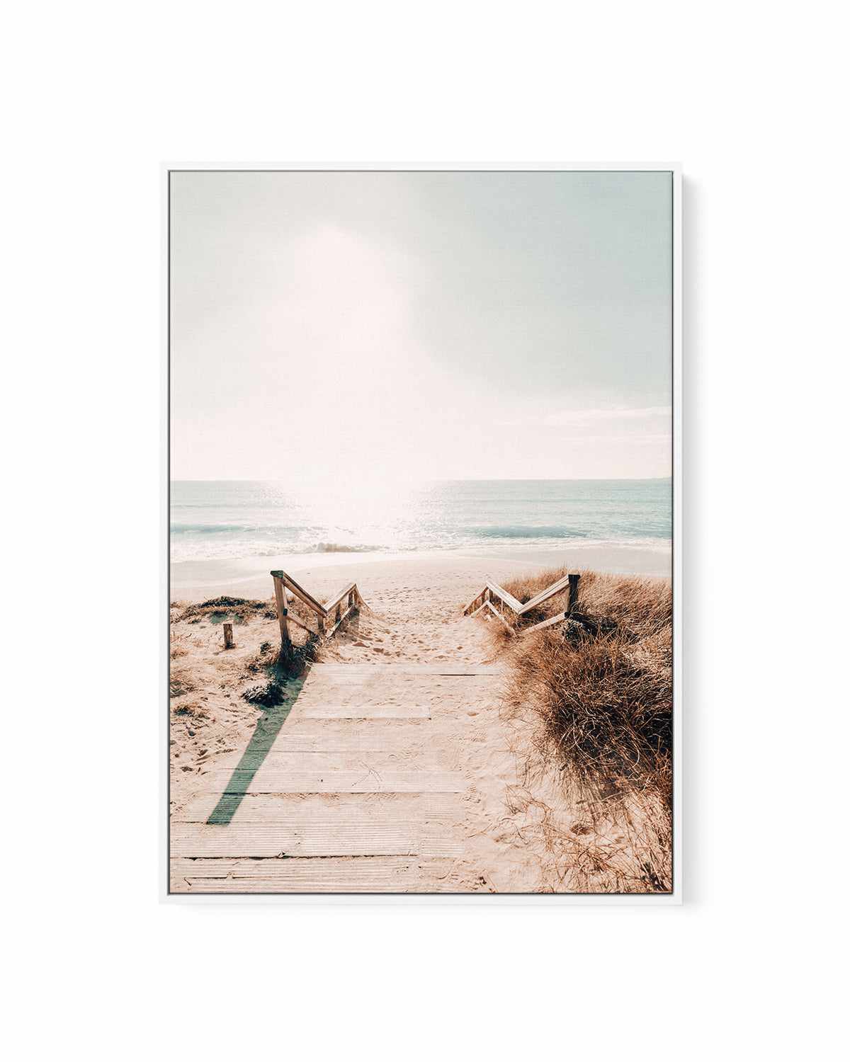 Sandy Stairs | Framed Canvas Art Print