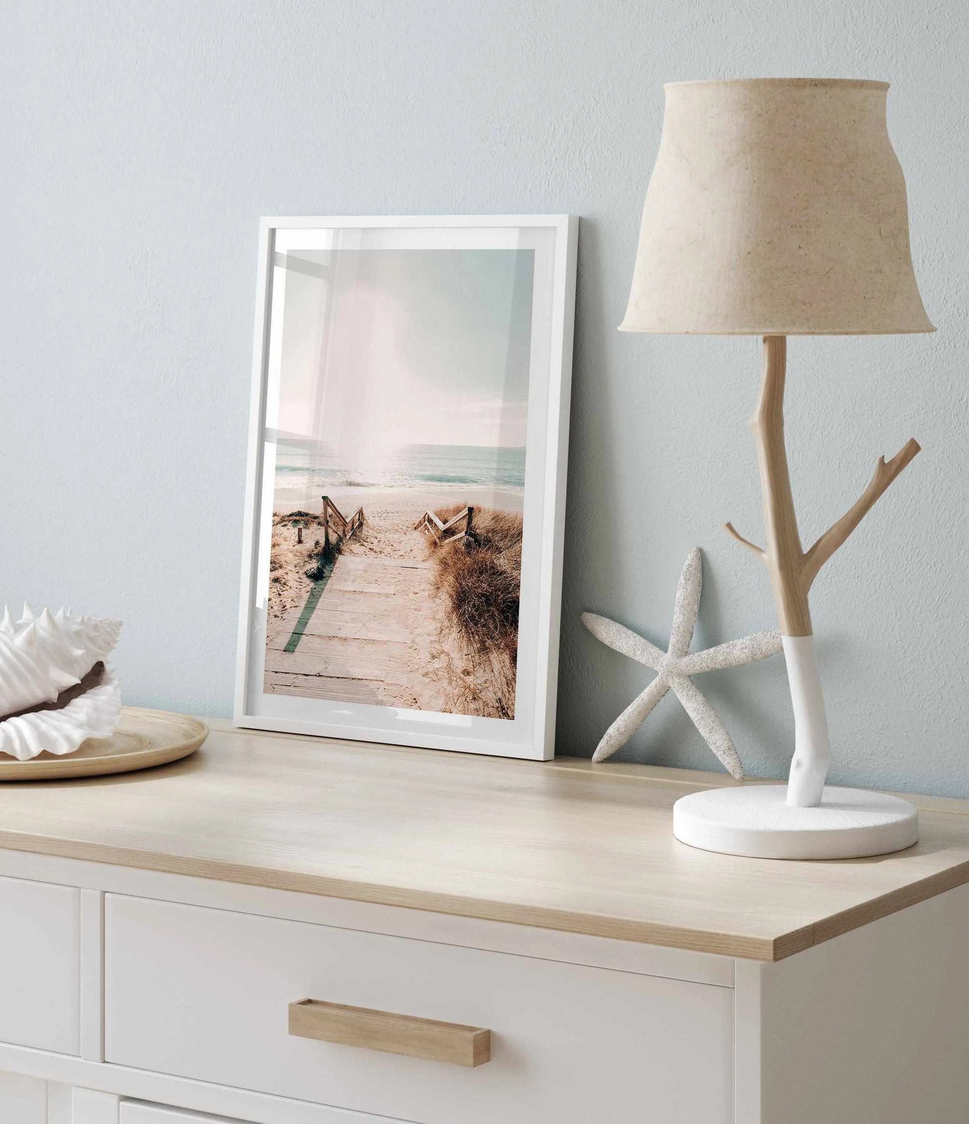 Sandy Stairs Art Print from Olive et Oriel where you can shop wallpaper and artworks online