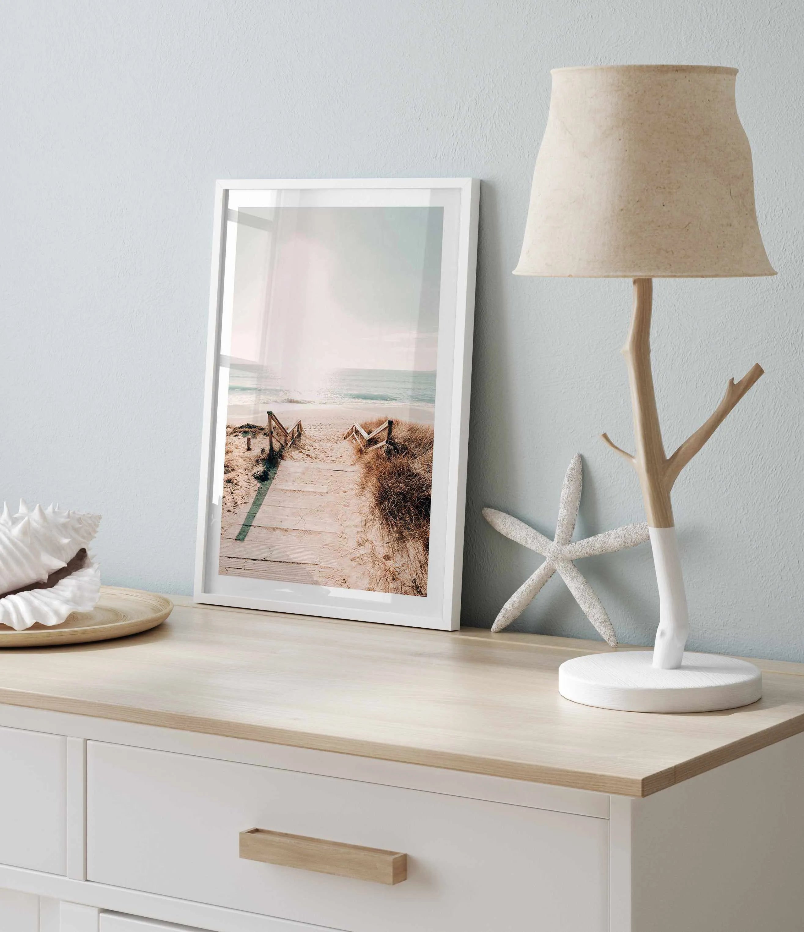 Sandy Stairs Art Print from Olive et Oriel where you can shop wallpaper and artworks online