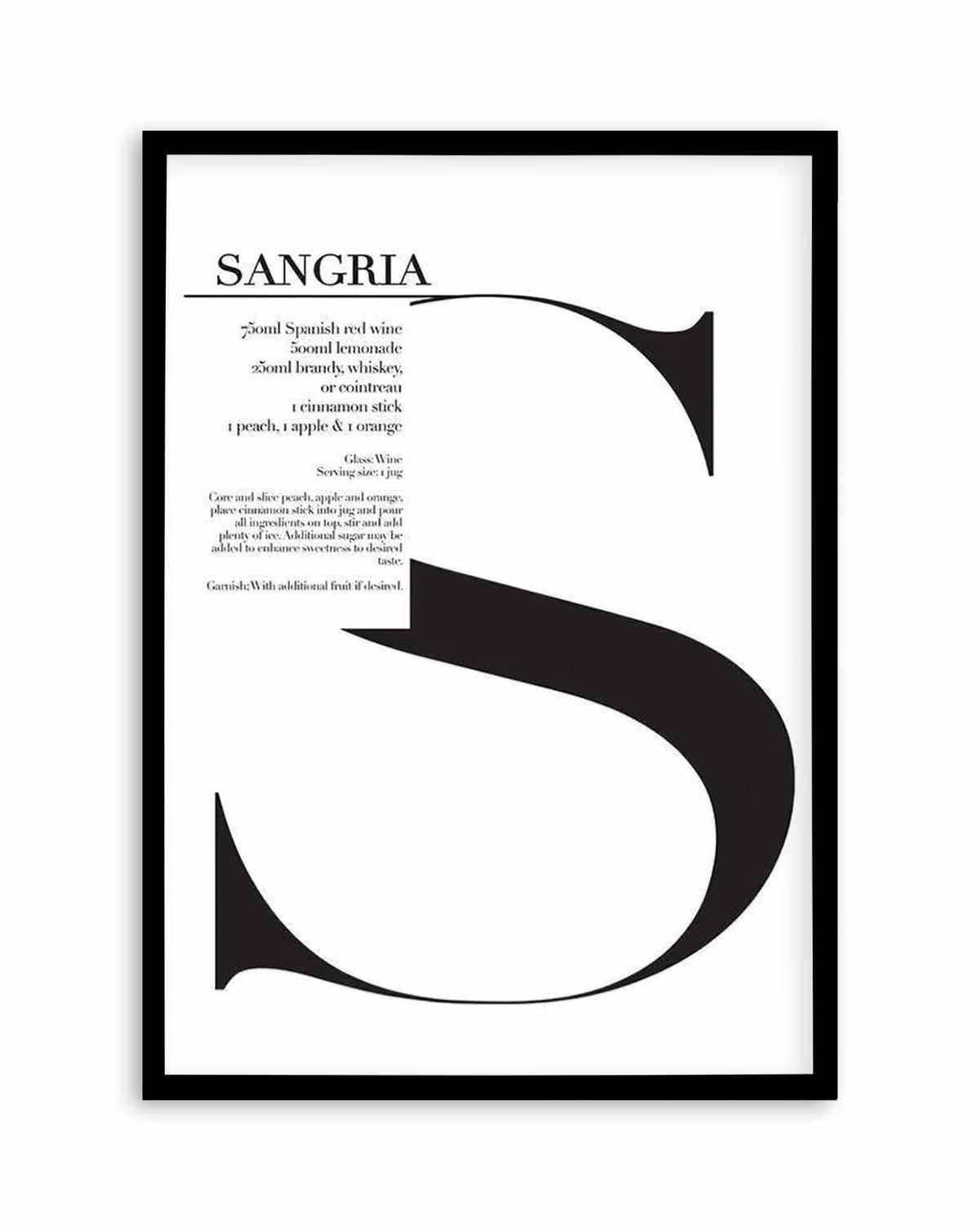 Sangria Art Print