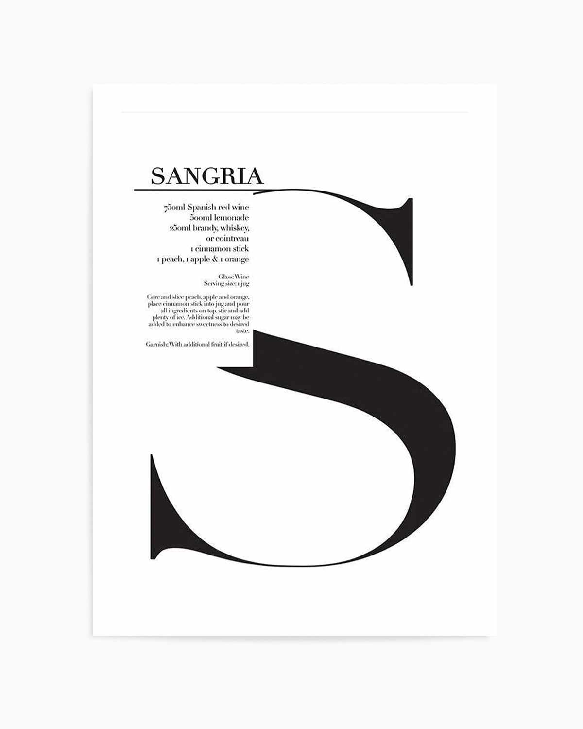 Sangria Art Print