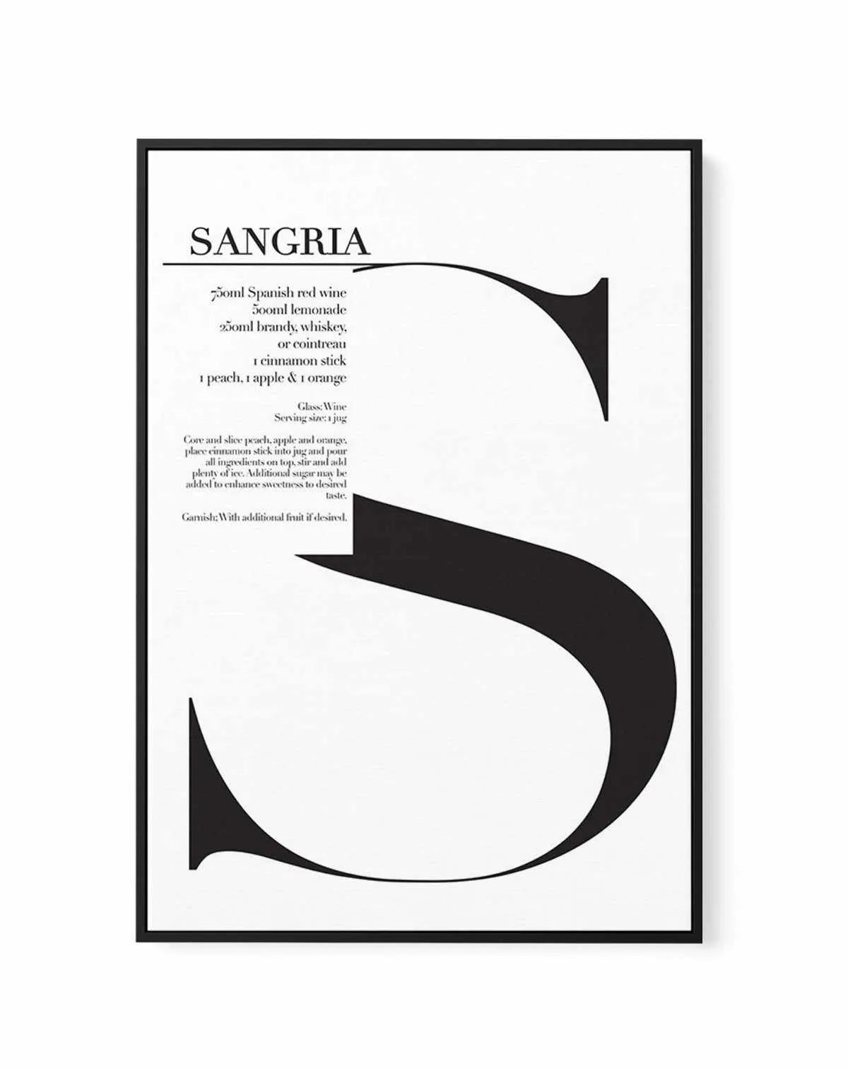 Sangria | Framed Canvas-CANVAS-You can shop wall art online with Olive et Oriel for everything from abstract art to fun kids wall art. Our beautiful modern art prints and canvas art are available from large canvas prints to wall art paintings and our proudly Australian artwork collection offers only the highest quality framed large wall art and canvas art Australia - You can buy fashion photography prints or Hampton print posters and paintings on canvas from Olive et Oriel and have them delivere