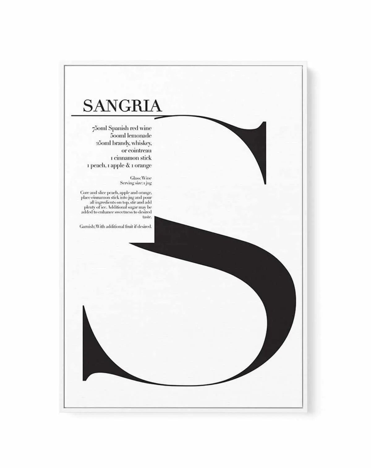 Sangria | Framed Canvas-CANVAS-You can shop wall art online with Olive et Oriel for everything from abstract art to fun kids wall art. Our beautiful modern art prints and canvas art are available from large canvas prints to wall art paintings and our proudly Australian artwork collection offers only the highest quality framed large wall art and canvas art Australia - You can buy fashion photography prints or Hampton print posters and paintings on canvas from Olive et Oriel and have them delivere