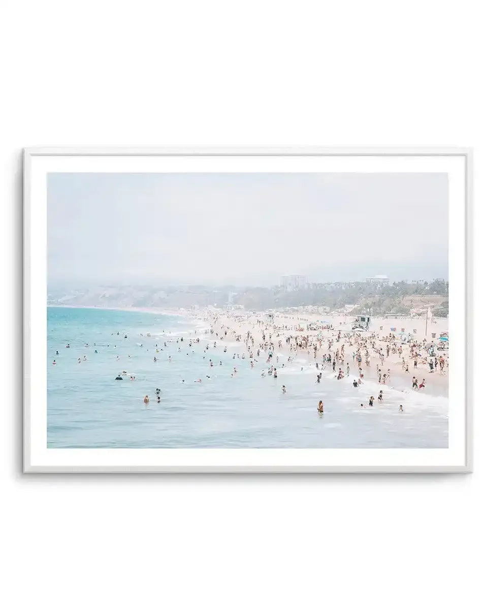 Santa Monica Beach | LS Art Print-PRINT-Olive et Oriel-Olive et Oriel-A4 | 8.3" x 11.7" | 21 x 29.7cm-Unframed Art Print-With White Border-Buy-Australian-Art-Prints-Online-with-Olive-et-Oriel-Your-Artwork-Specialists-Austrailia-Decorate-With-Coastal-Photo-Wall-Art-Prints-From-Our-Beach-House-Artwork-Collection-Fine-Poster-and-Framed-Artwork