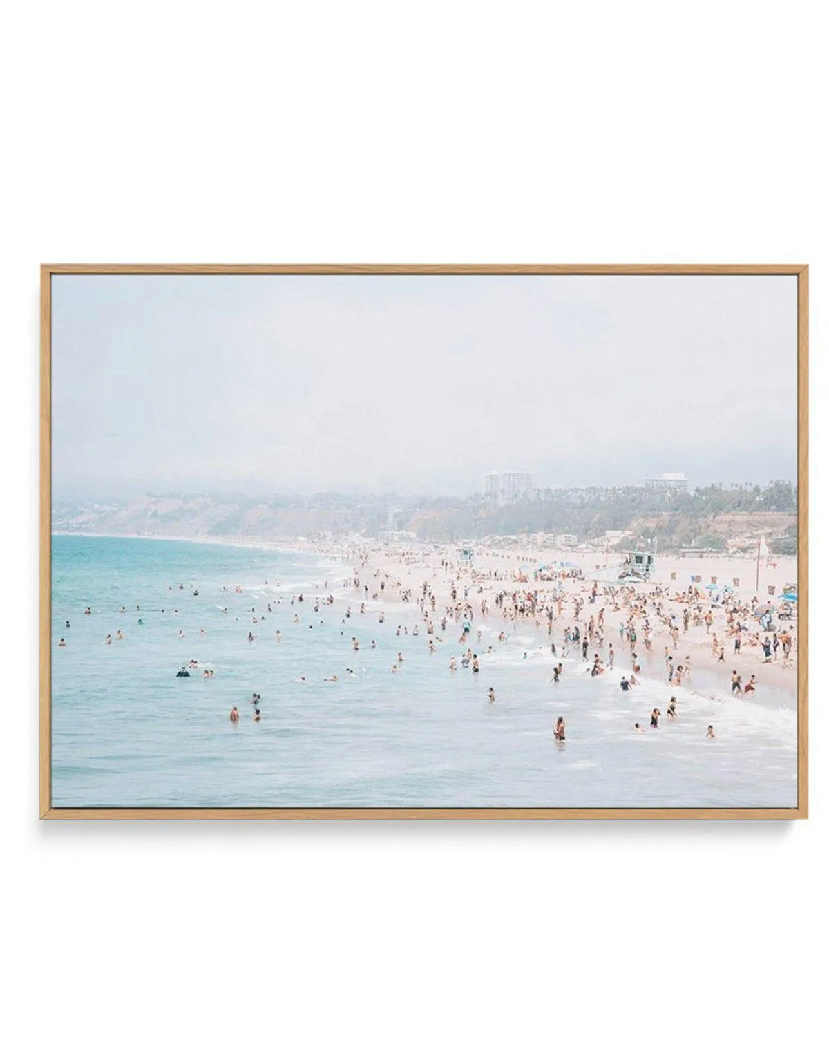 Santa Monica Beach | LS | Framed Canvas-CANVAS-You can shop wall art online with Olive et Oriel for everything from abstract art to fun kids wall art. Our beautiful modern art prints and canvas art are available from large canvas prints to wall art paintings and our proudly Australian artwork collection offers only the highest quality framed large wall art and canvas art Australia - You can buy fashion photography prints or Hampton print posters and paintings on canvas from Olive et Oriel and ha