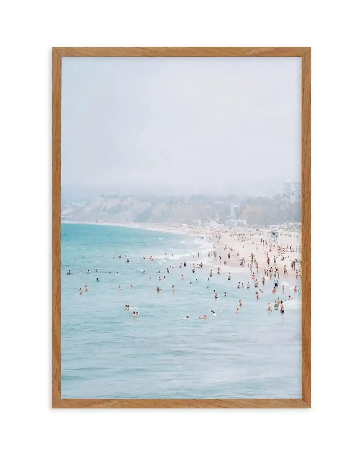 Santa Monica Beach | PT Art Print-PRINT-Olive et Oriel-Olive et Oriel-50x70 cm | 19.6" x 27.5"-Walnut-With White Border-Buy-Australian-Art-Prints-Online-with-Olive-et-Oriel-Your-Artwork-Specialists-Austrailia-Decorate-With-Coastal-Photo-Wall-Art-Prints-From-Our-Beach-House-Artwork-Collection-Fine-Poster-and-Framed-Artwork
