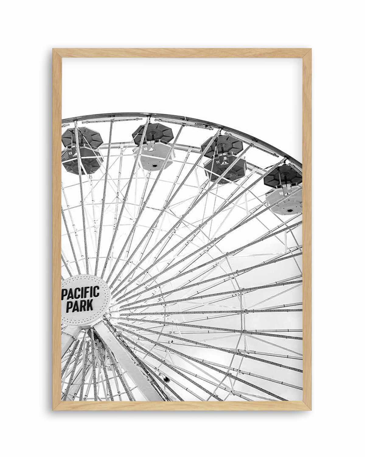 Santa Monica Fun B&W | PT Art Print