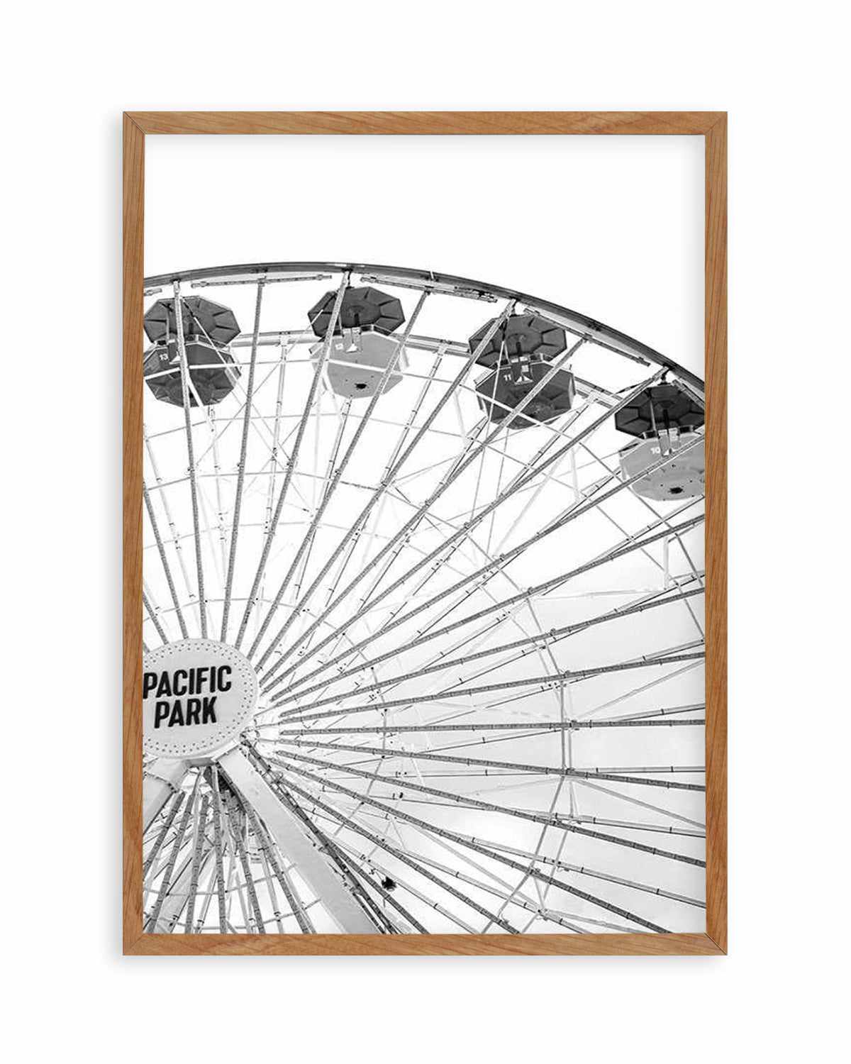 Santa Monica Fun B&W | PT Art Print