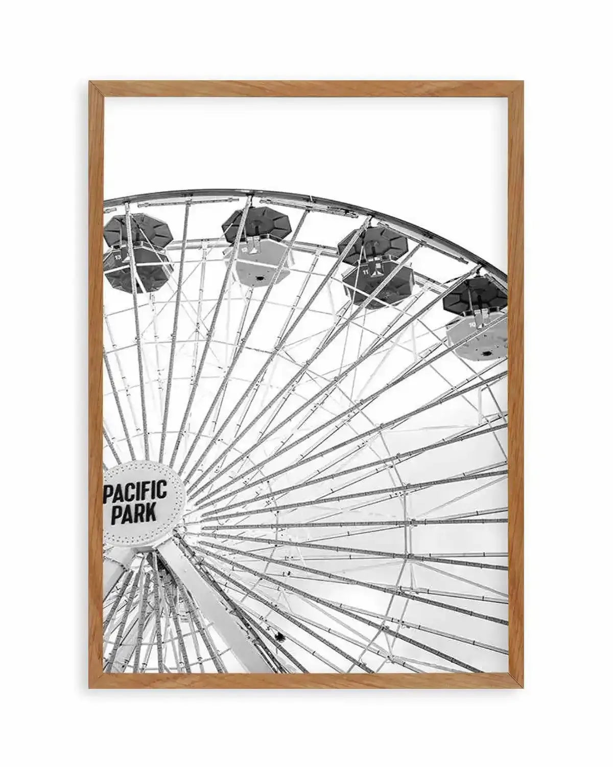 Santa Monica Fun B&W | PT Art Print from Olive et Oriel where you can shop wallpaper and artworks online