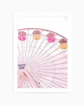 Santa Monica Fun  PT Art Print art print, framed
